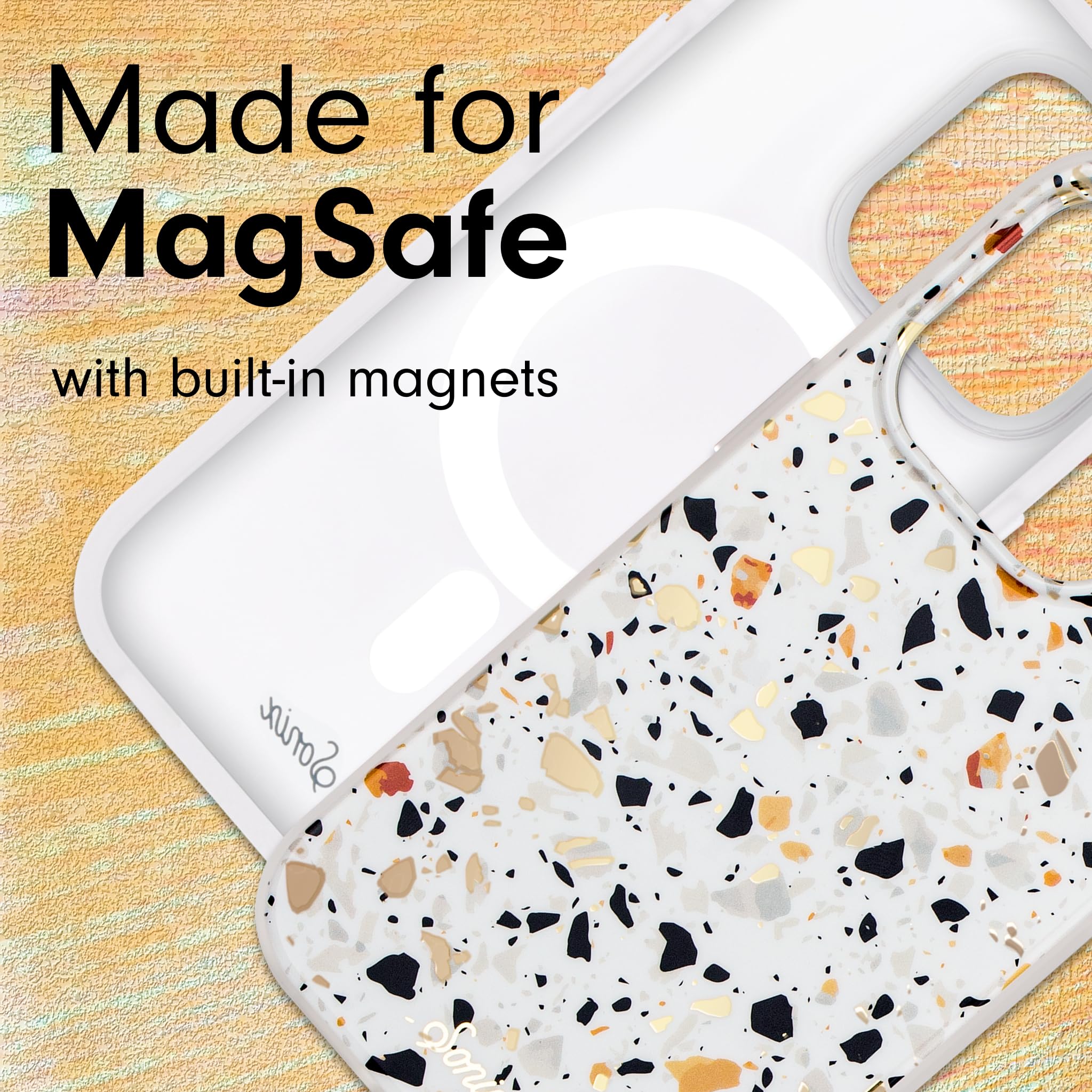 Sonix Case For Iphone 15 Pro Max | Compatible With Magsafe | 10Ft Drop Tested | Marble Terrazzo Confetti