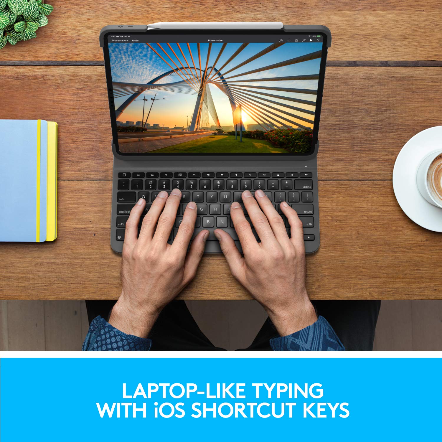 Logitech Slim Folio Pro Backlit Bluetooth Keyboard Case For Ipad Pro 11 Inch (1St, 2Nd, 3Rd, 4Th Gen   2018, 2020, 2021, 2022)