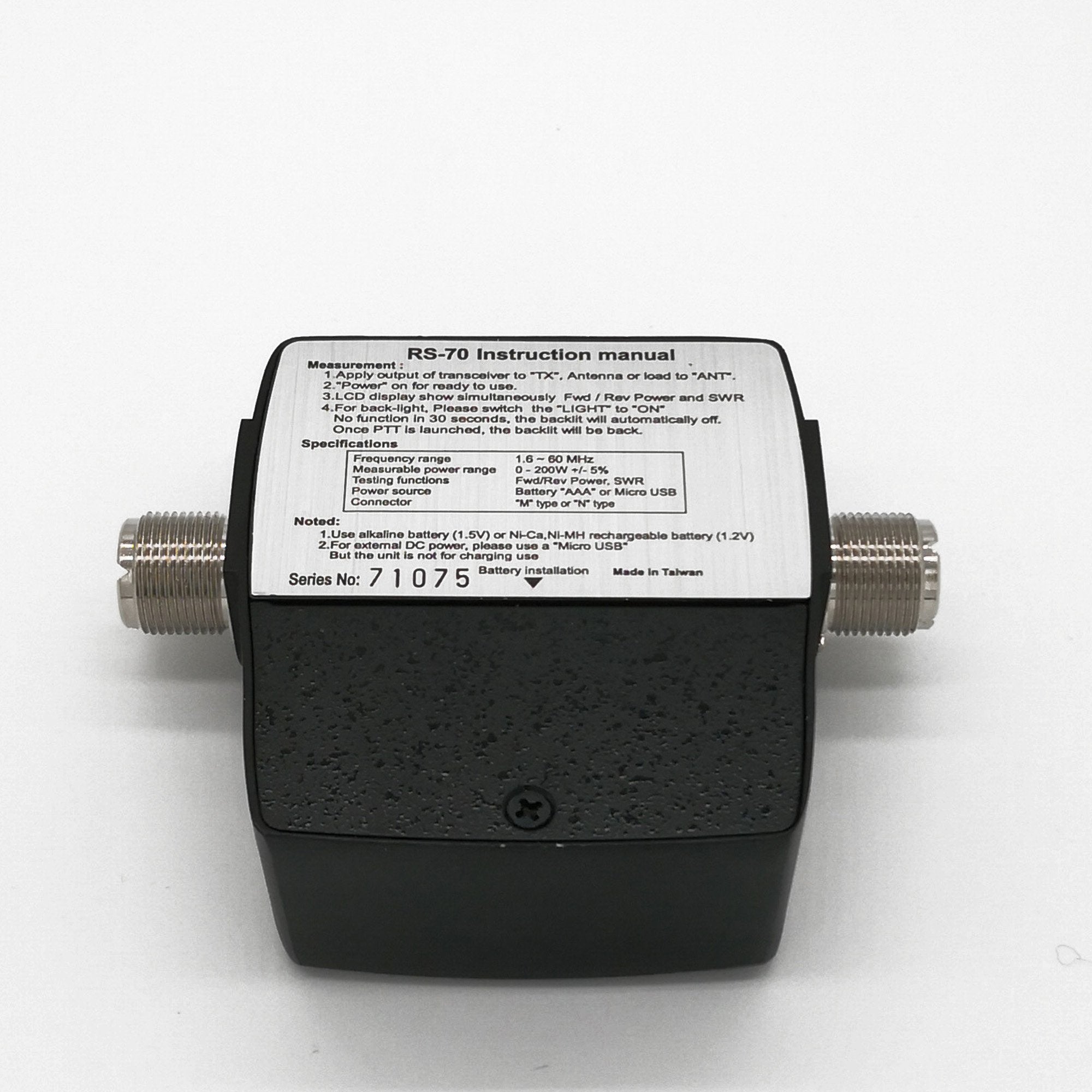 Youmei Rs 70 Digital Swr/Watt Meter Hf 1.6 60Mhz 200W For Two Way Radio