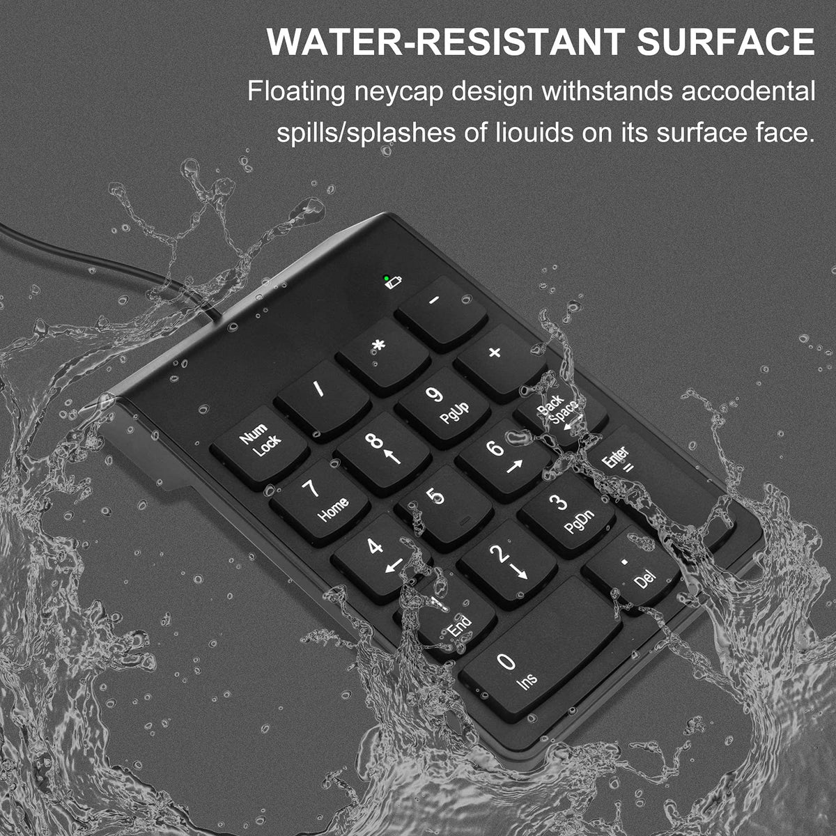 Numeric Keypad For Laptop,10 Key Usb Keypad, Numerical Keypad Wired Po ...