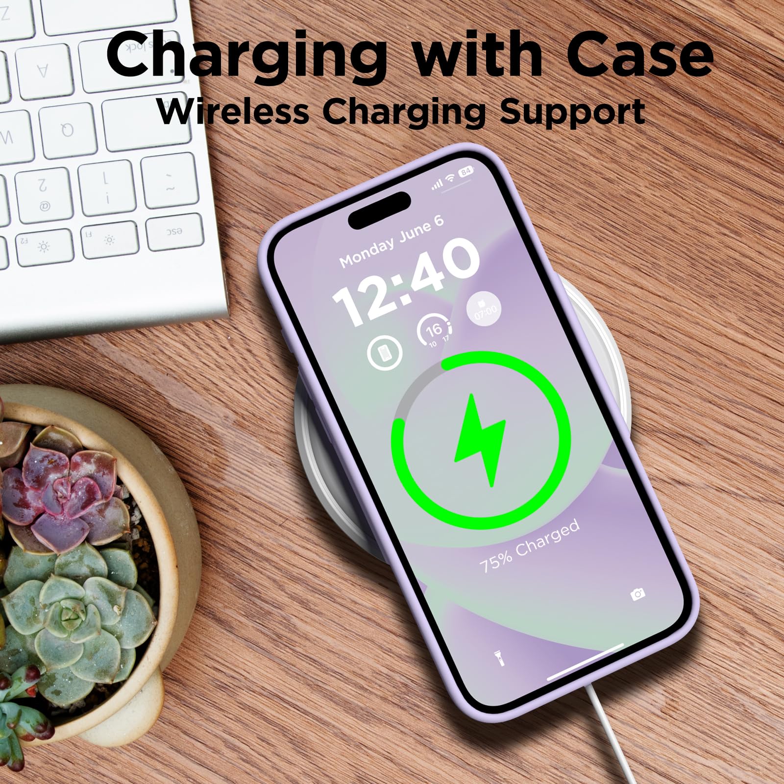 Coffker Compatible With Iphone 15 Pro Max Case, Liquid Silicone Case, Full Body Shockproof Protective Cover Slim Thin Phone Case