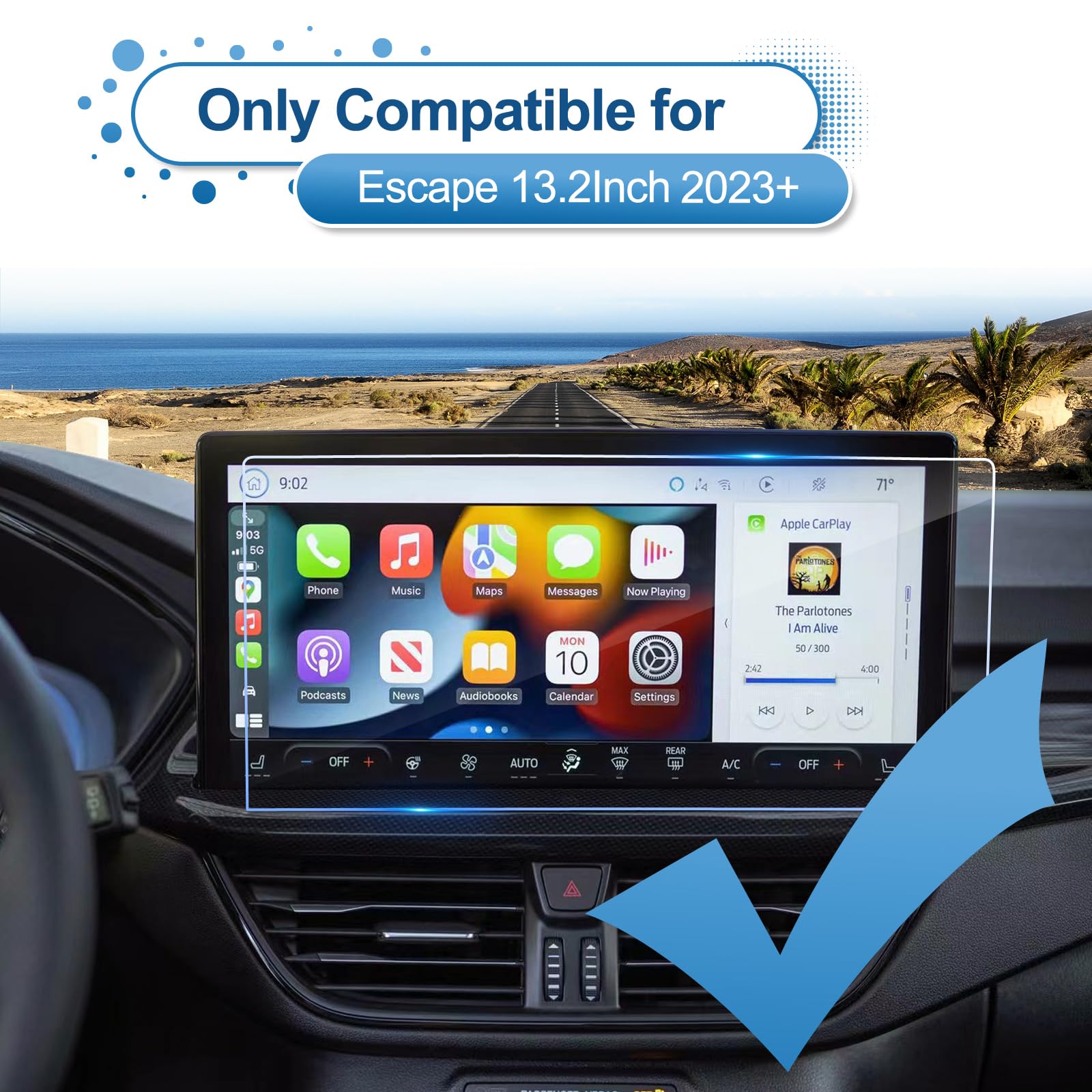 Coleya 2023 2024 Escape Screen Protector For Ford Escape (Active/St Line/St Line Select/St Line Elite/Platinum/Plug In Hybrid) 1