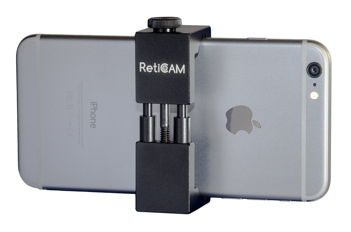 Reticam Smartphone Tripod Mount Xl   Metal Universal Smart Phone Tripod Adapter   Xl Size (2.75'' To 3.6''), Black