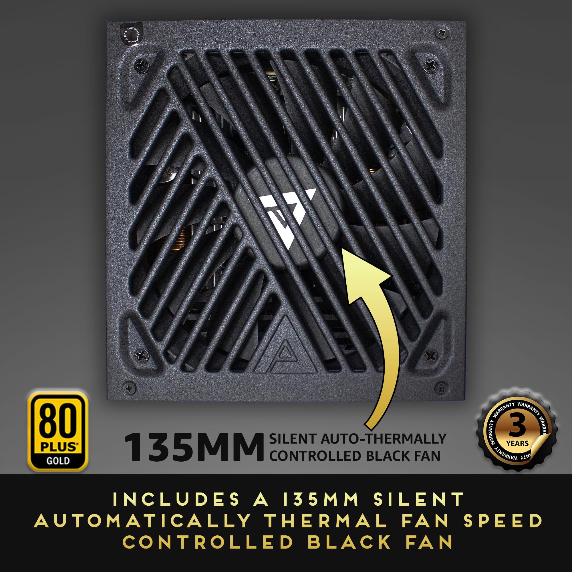 Apevia Atx Gx1000W Pcie 5.0 & Atx 3.0 Ready Galaxy 1000W 80+ Gold Certified, Gen 5 12Vhpwr Connector, Active Pfc Atx Semi Modula