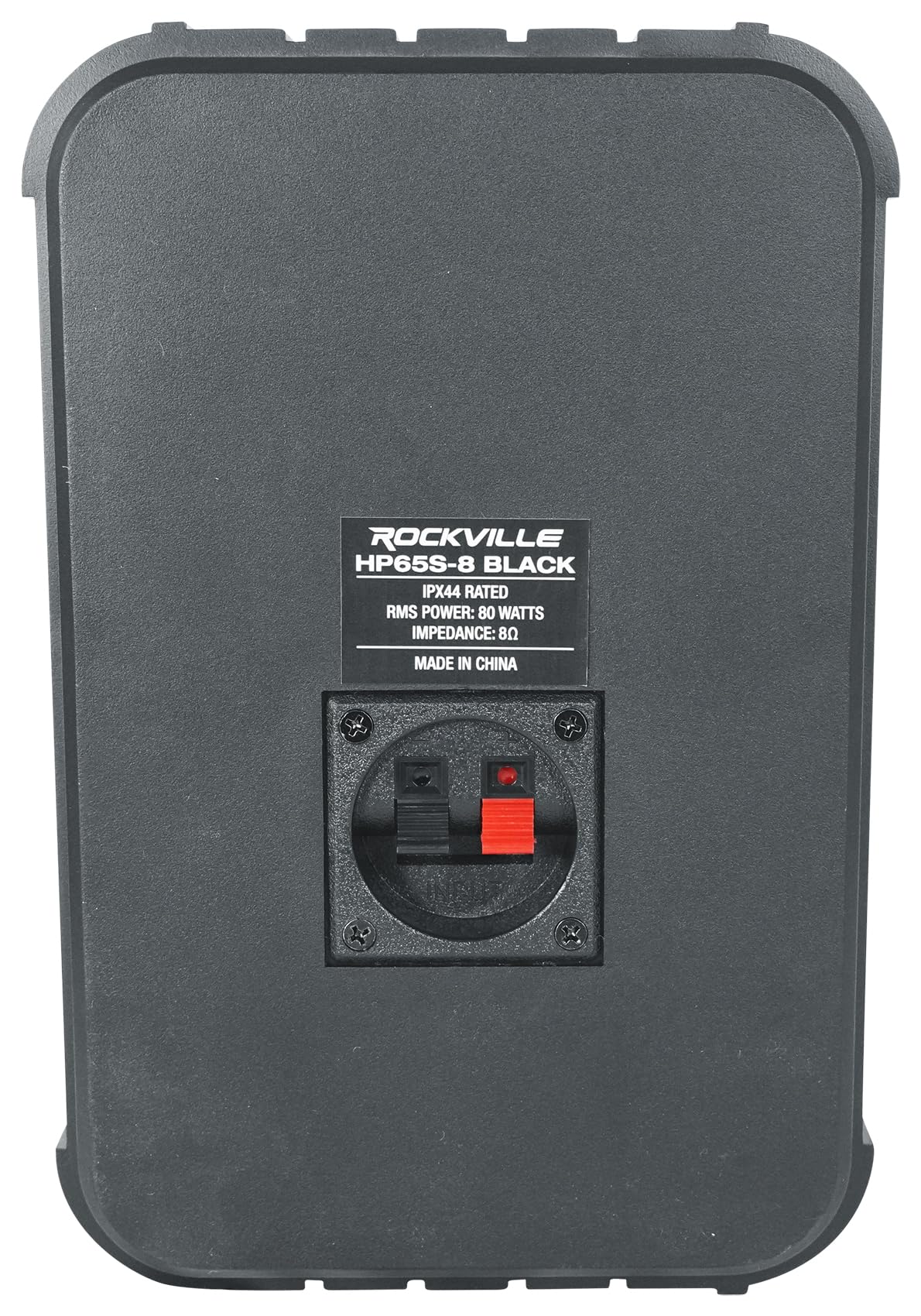 Rockville Hp65S-8 Black 6.5 500W Indoor/Outdoor Waterproof Speakers 8-Ohm With Swivel Mounts And Rustproof Metal Grilles - For H
