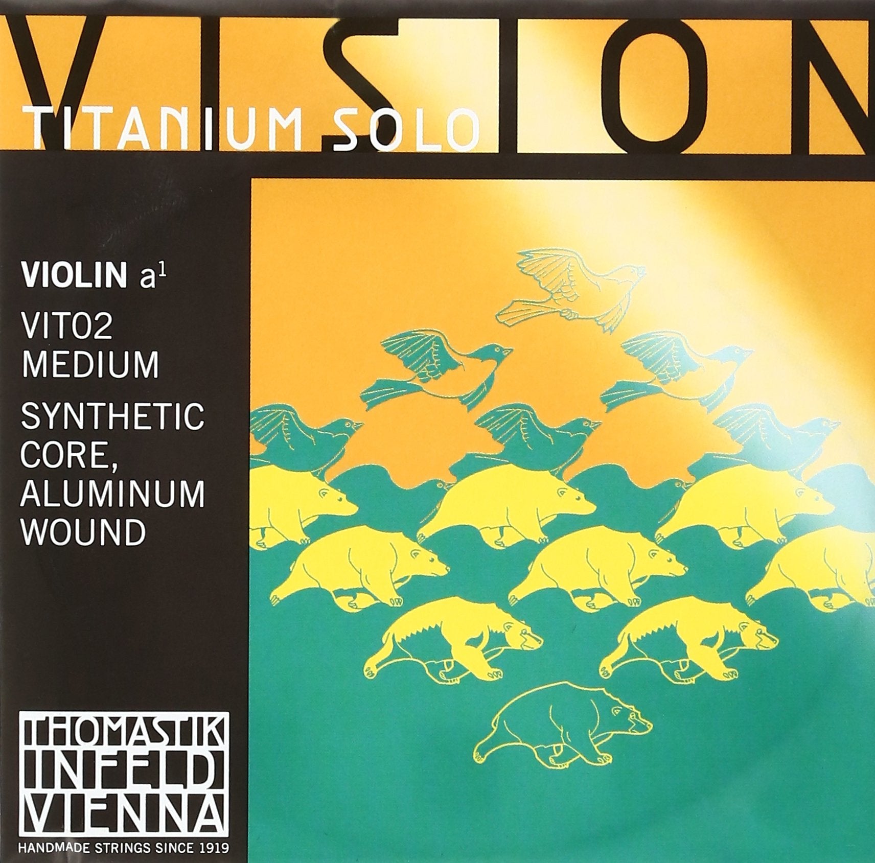 Thomastik Infeld Vision Titanium Solo Violin Single A String   4/4 Scale   No. Vit02