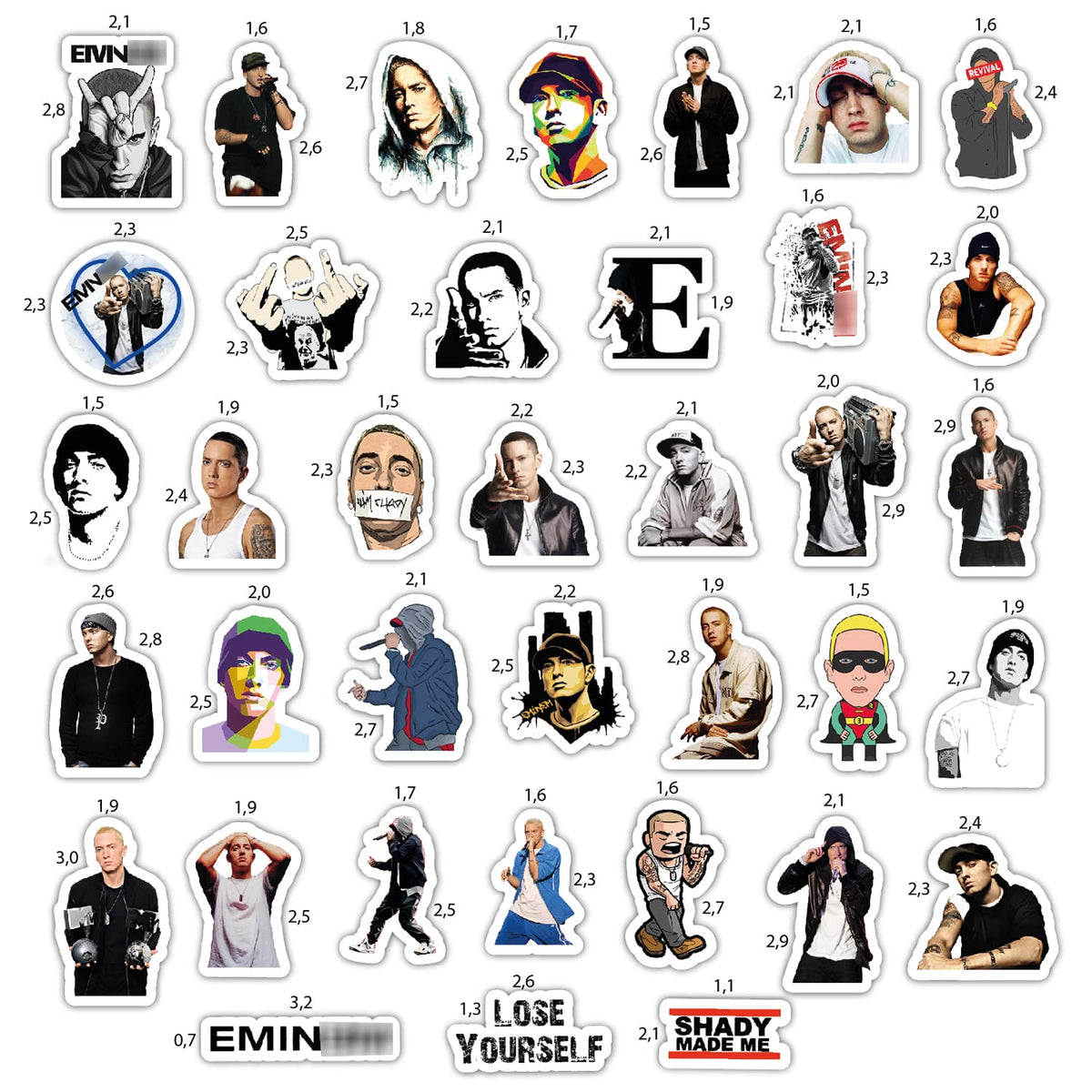 Rap Decals Bulbacraft Detroit Rapper Stickers, Rap Stickers For Adults, Strong Ad ...
