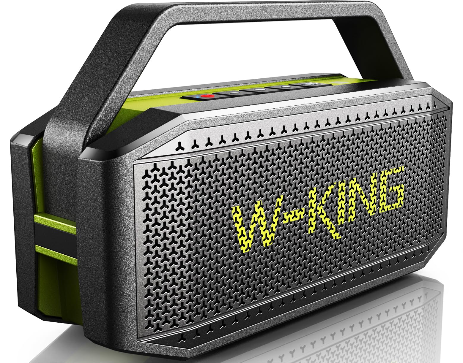 W King Portable Speakers Bluetooth Wireless, 100W Max Loud Stereo Sound With 2 Subwoofer, Ipx6 Waterproof Outdoor Speaker, Ex Large Passive Radiator  60W All Round Rich Bass, 40H/Eq/Powerbank/Tf/Aux