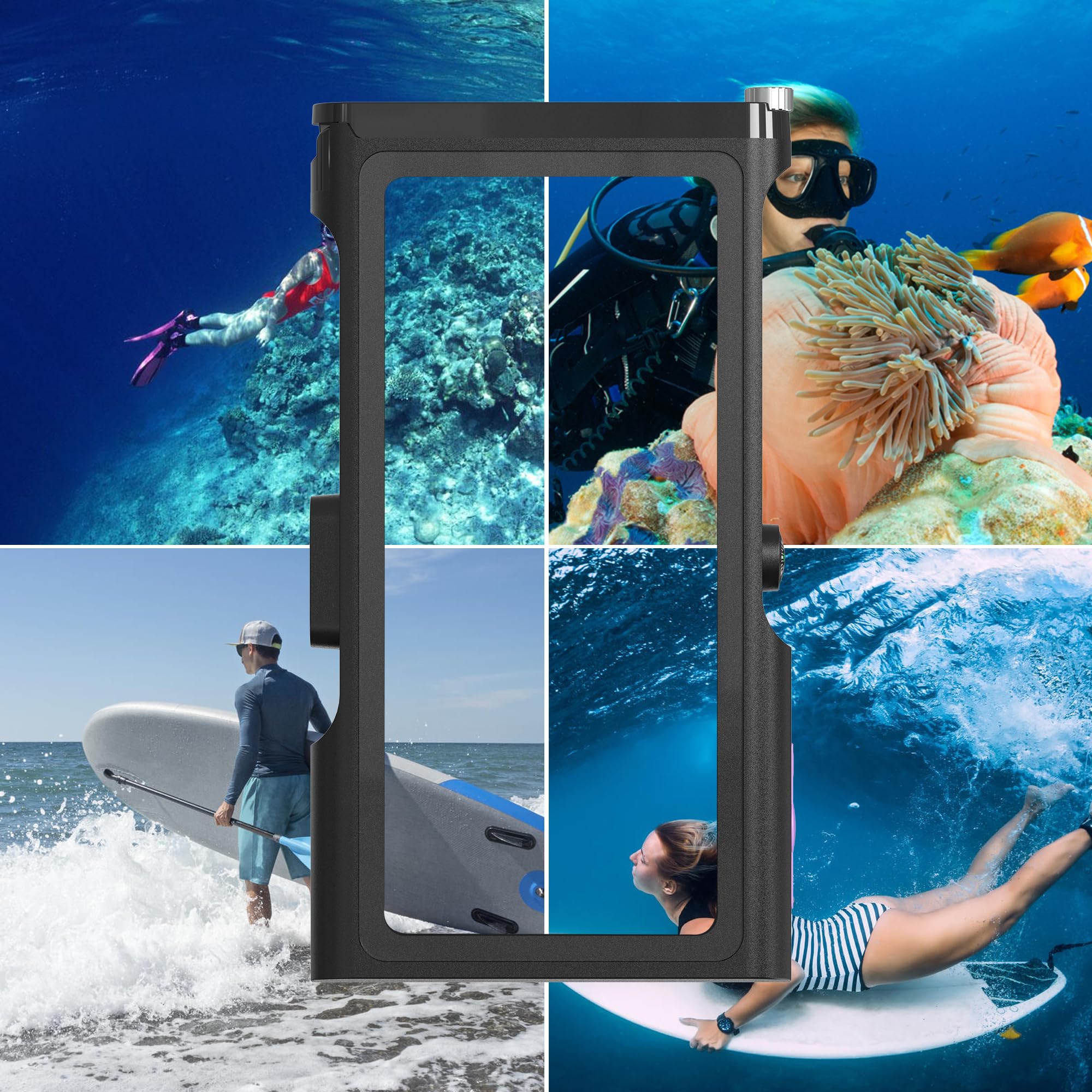 Mruozrui Bluetooth Connection 3Rd Gen Diving Waterproof Case, Professional 15M/50Ft Underwater Photo & Video Case For Snorkeling