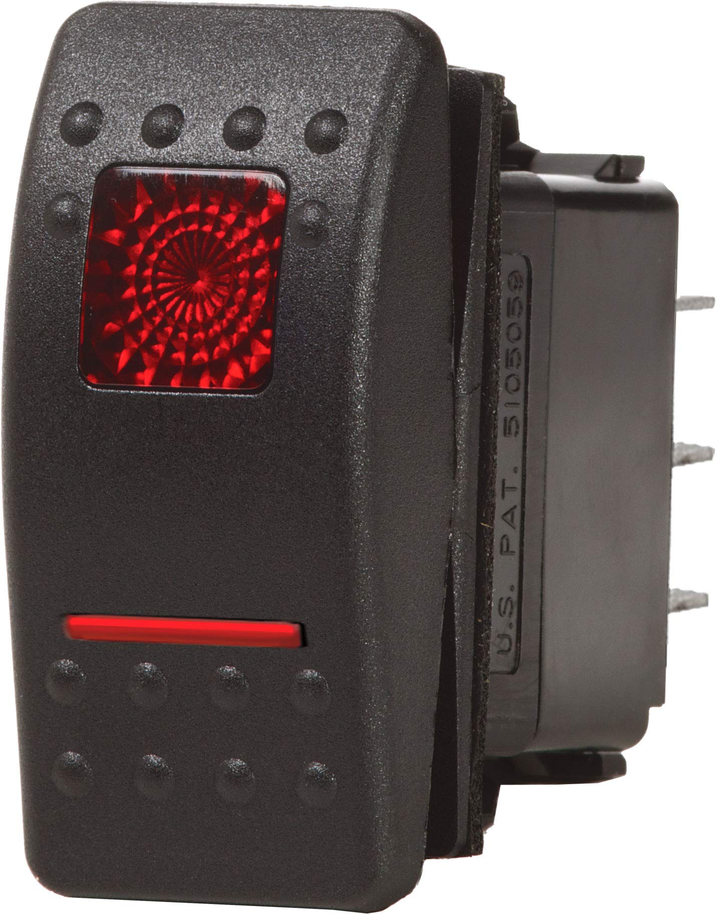 Blue Sea Systems 7931 Contura II ON-OFF-ON SPDT Switch, Black