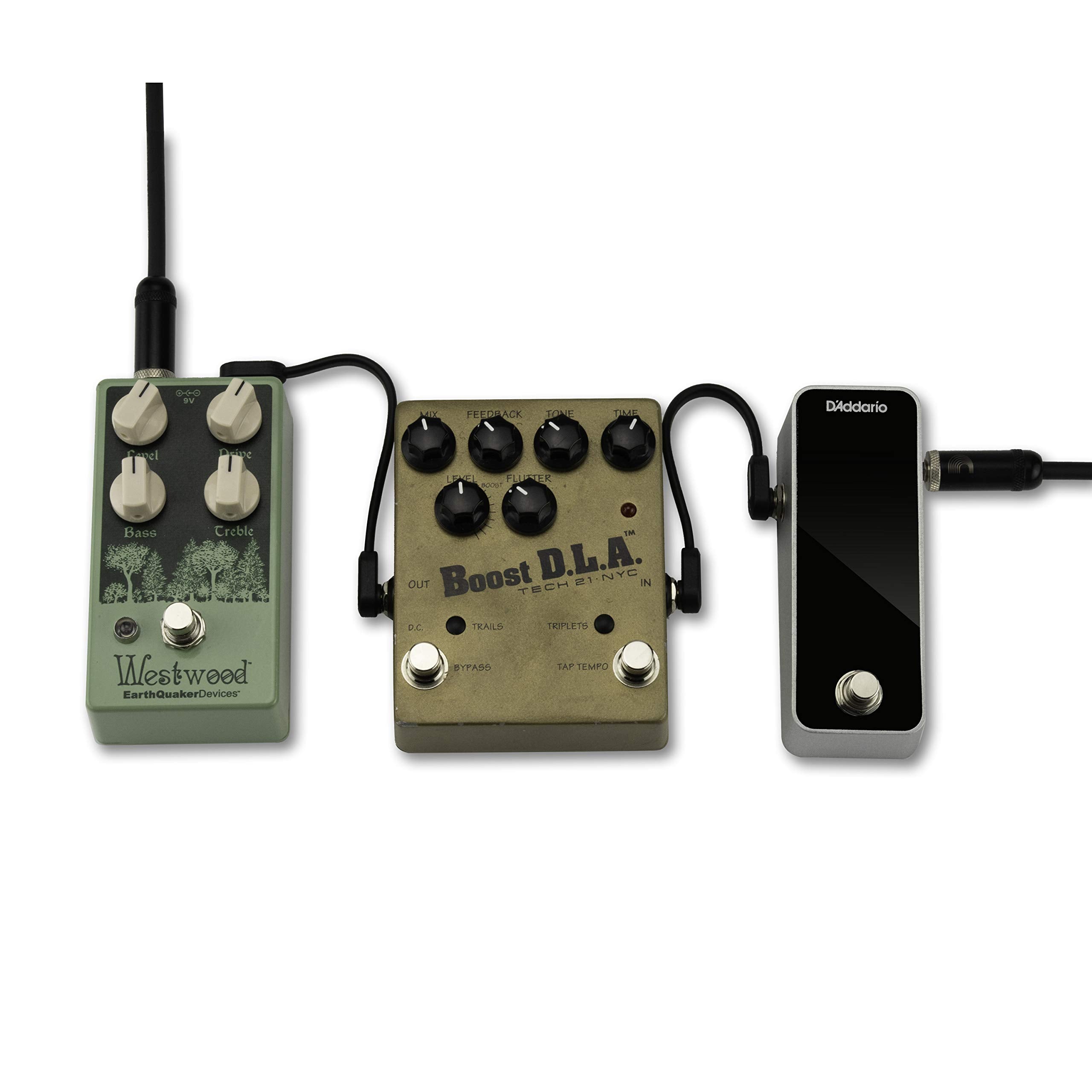 Daddario Guitar Cable - Guitar Patch Cable - Instrument Cable - Guitar Accessories - Flat Patch Cable - 6 Inch/152.4 Mm - Right