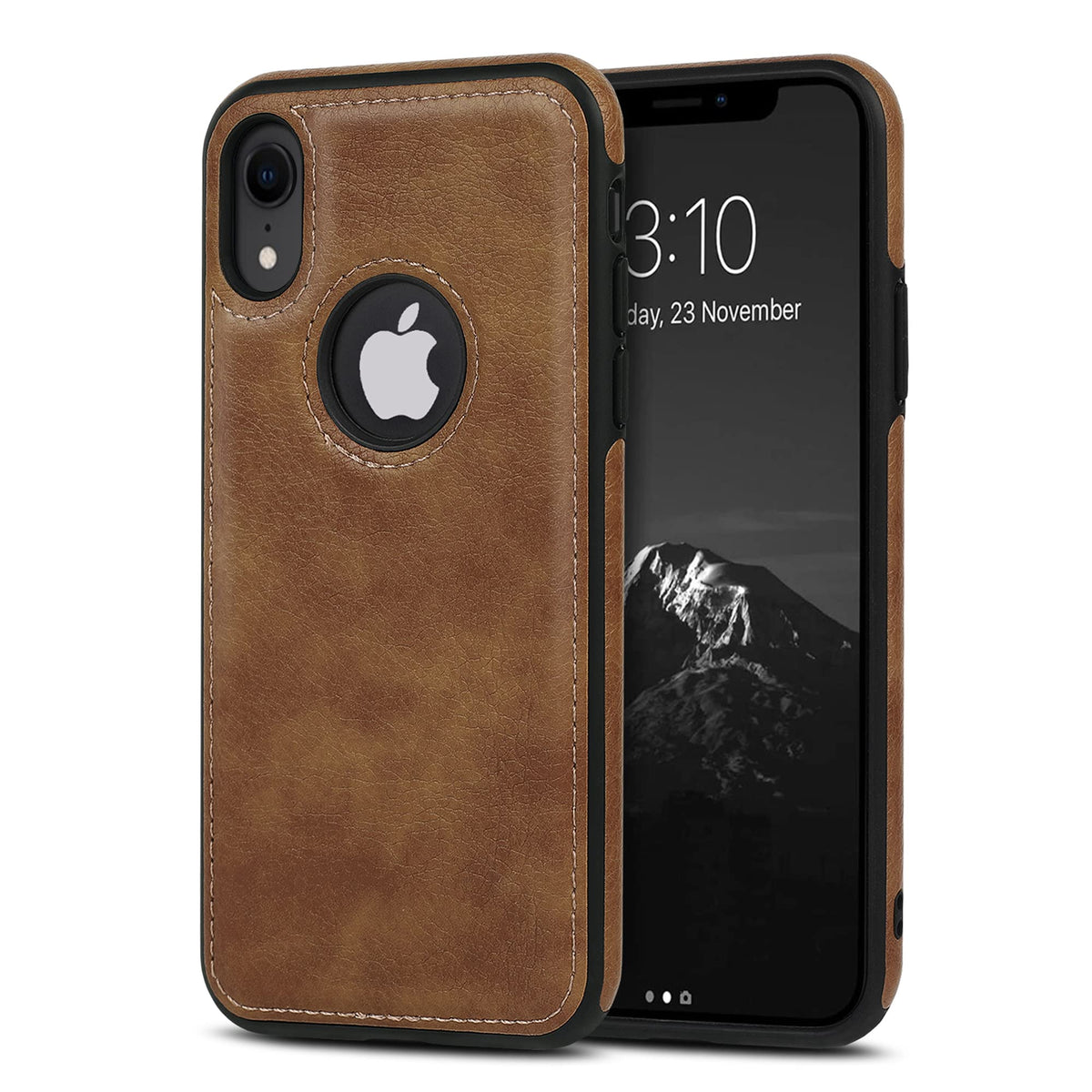 Dogodon Design Compatible With Iphone Xr Case Luxury Leather Business Vintage Slim Non Slip Soft Grip Shockproof Protective Cove