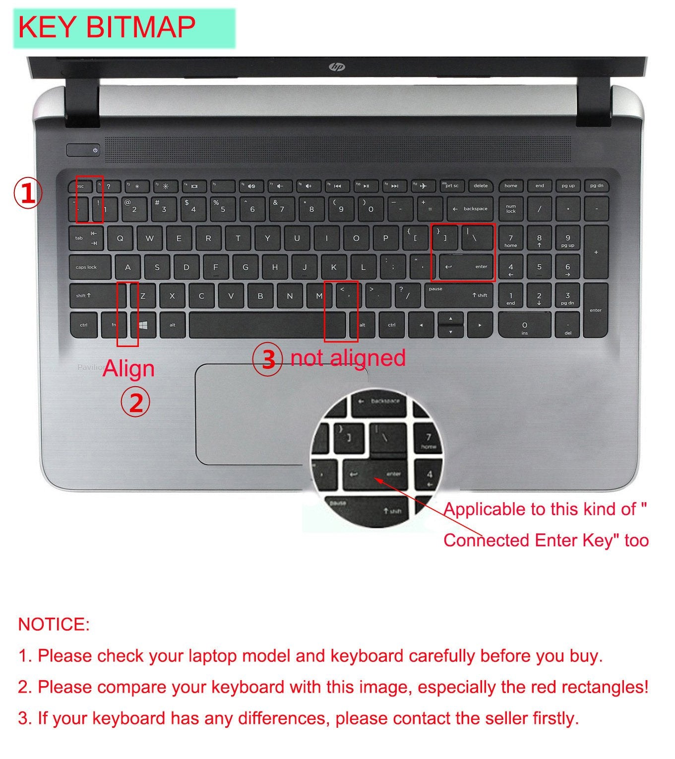 Keyboard Cover Skin Compatible For 15'' Hp Pavilion 15 Ab 15 Ac 15 Ae 15 Af 15 An 15 Ak 15 Ay 15 Ax 15 As 15 Ba 15 Bc 15 Bk Seri