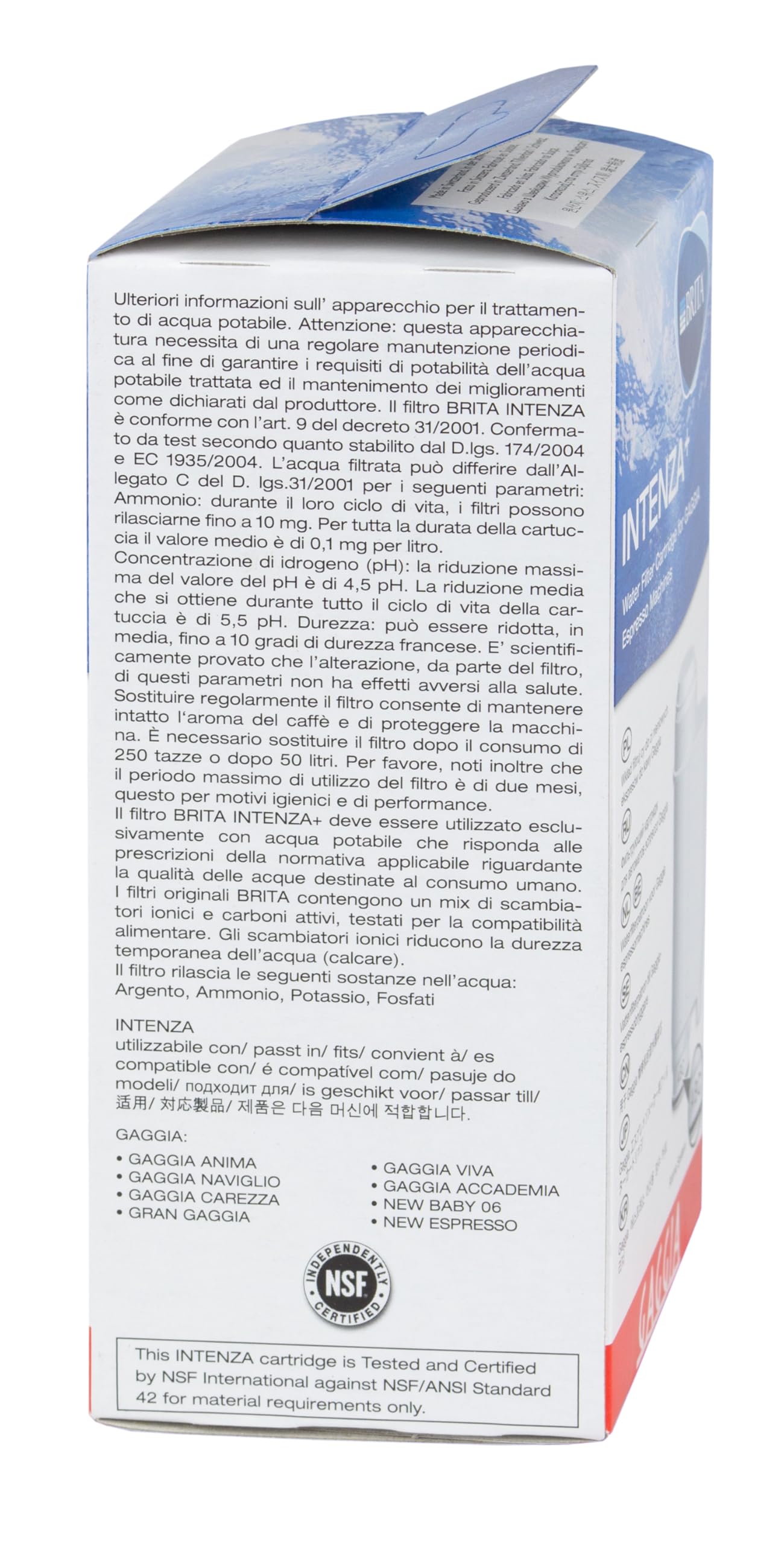Intenza Water Filter For Gaggia Espresso Machines  Double Pack