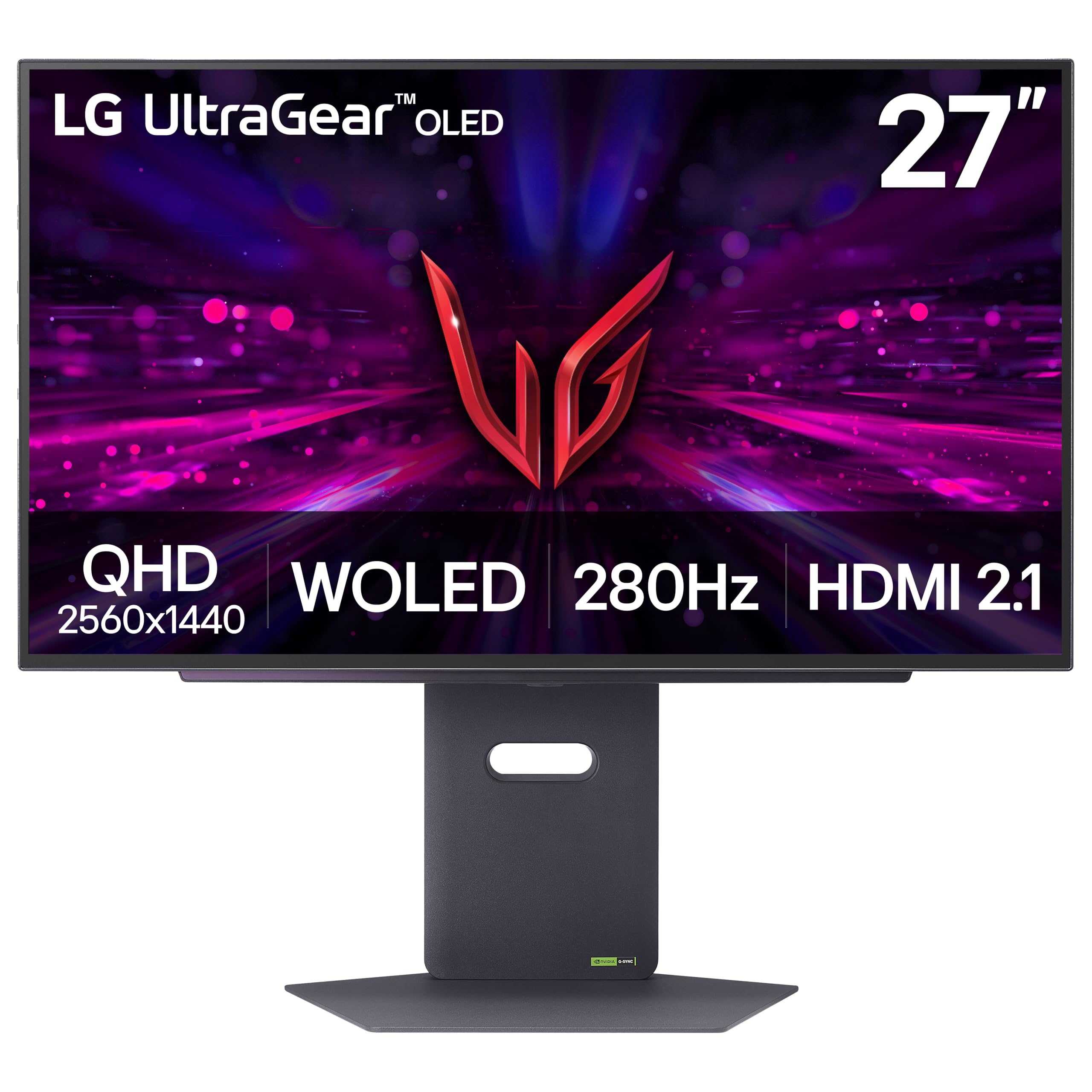 LG 27GX700A-B 27-inch Ultragear QHD (2560 x 1440) OLED Gaming Monitor, 280Hz, 0.03ms, NVIDIA G-Sync, AMD FreeSync Premium Pro, V