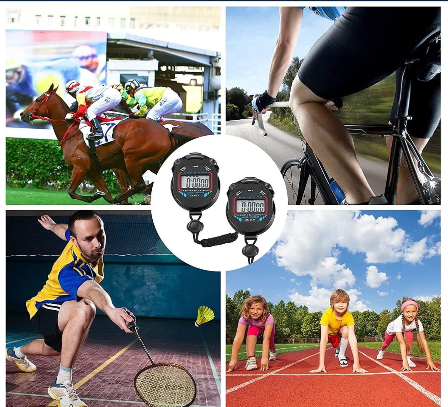 Camybb Multi Function Professional Handheld Electronic Digital Lcd Chronograph Timer Stopwatch Sportwatch