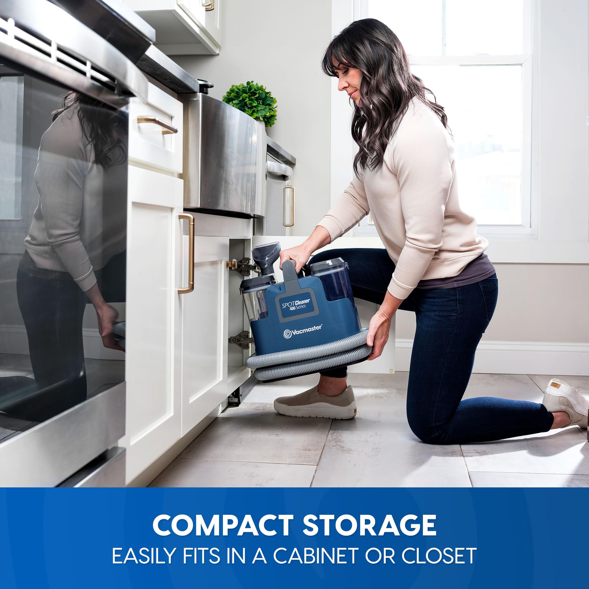 Vacmaster Scb301 400 Series Upholstery Spot Machine, 15Kpa Power Suction With Versatile Tools For Pets, Area Rugs And Couches, P