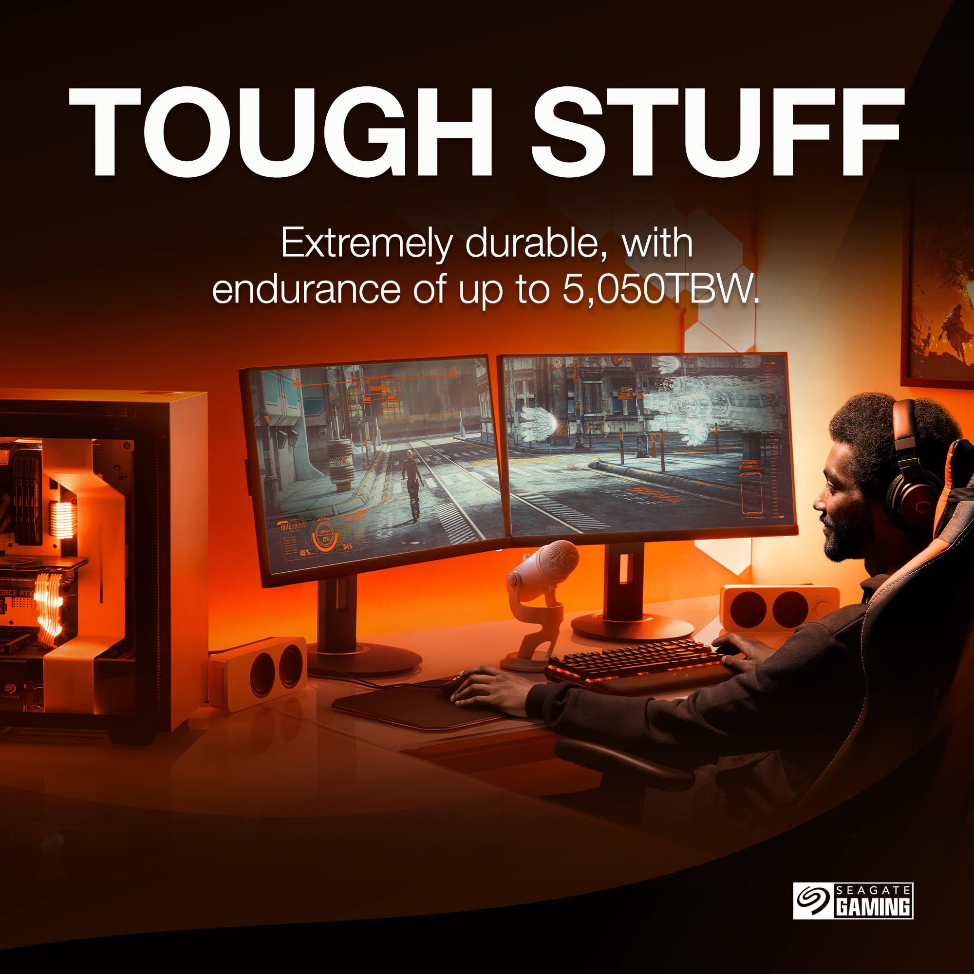 Seagate Firecuda 530R Ssd With Heatsink 2Tb Internal Solid State Drive   M.2 Pcie Gen4   4 Nvme 1.4, Speeds Up To 7400Mb/S, 2400