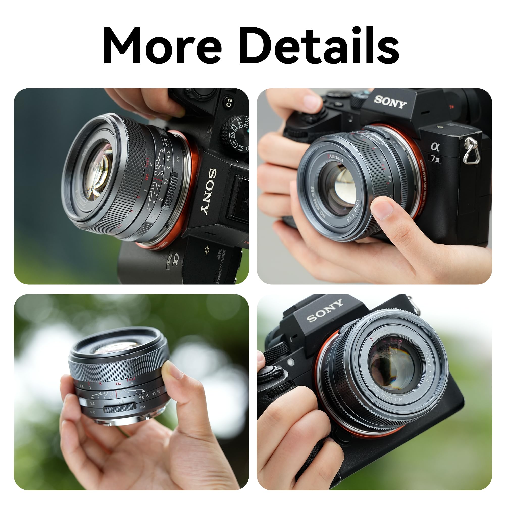 7Artisans 35Mm F1.4 Mark ? Full Frame Manual Focus Prime Lens Large Aperture Compatible With Nikon Z Mount Camera Z5 Z6 Z6Ii Z7