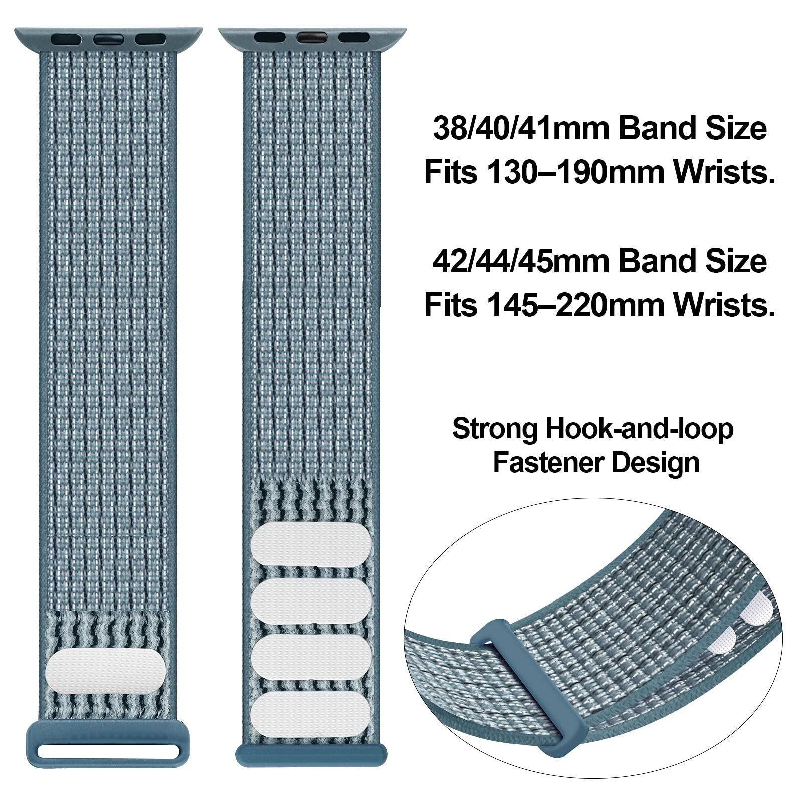 Sport Loop Band Compatible With Apple Watch Band 38Mm 40Mm 42Mm 44Mm Iwatch Series 6 5 Se 4 3 2 1 Strap, Nylon Women Men Stretch