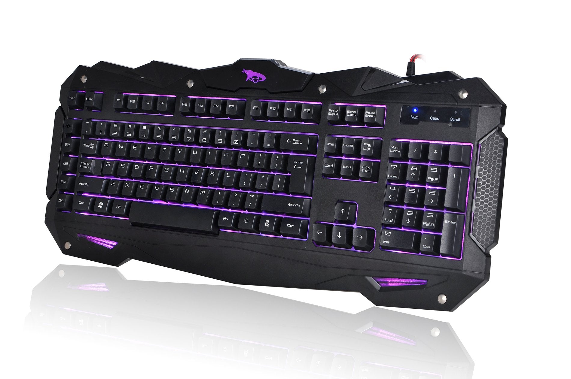 Imicro Cobra 110 Key Led Backlit Usb Gaming Keyboard (Im Kbcobv8)