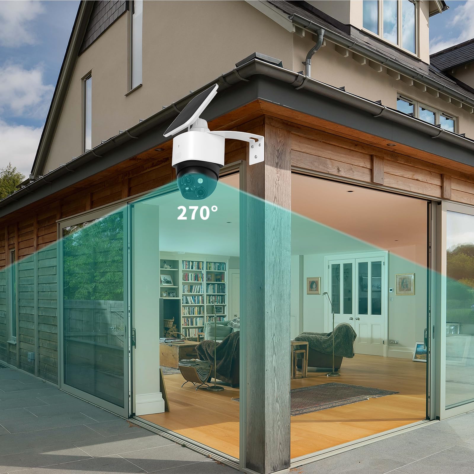 Uogw Corner Wall Mount Bracket For Eufy Security Solocam S340 And And Solocam E30,Maximum Coverage Of 270� On Both Sides Of The House,Extended Corners Mount For Eufy Camera Get The Best View