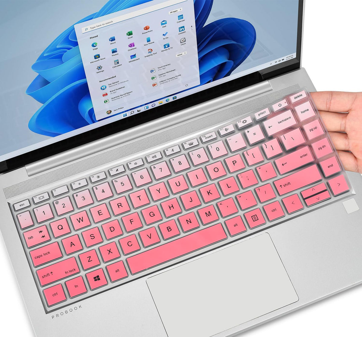 Casebuy Keyboard Cover For Hp Probook 440 445 G8 G9 G10 14 Inch 2023 2022, Hp Probook 640 G7 G8 14'' Laptop Protector Skin(Not F