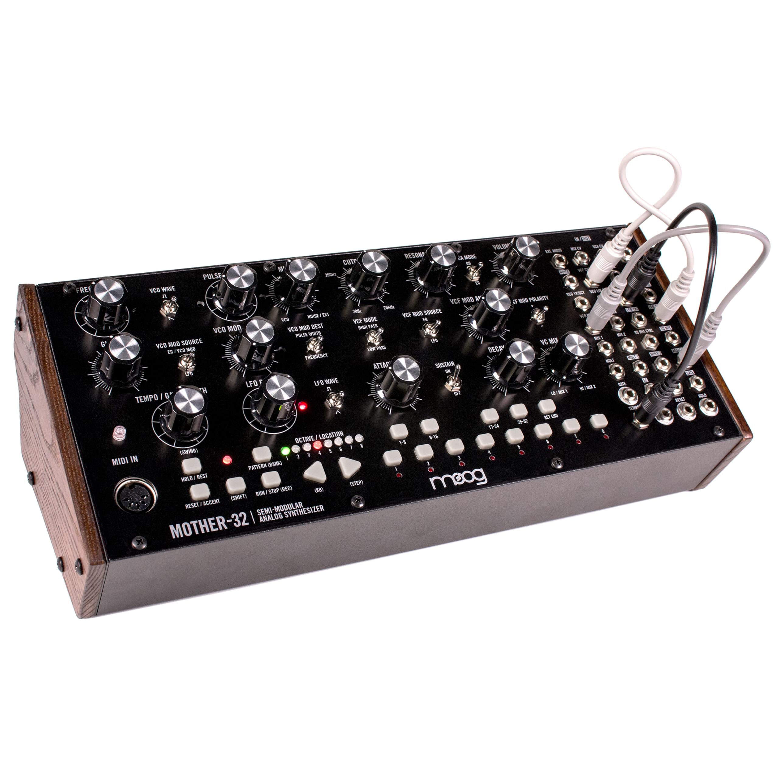 Moog Mother 32 Semi Modular Eurorack Analog Synthesizer With 32 Step Sequencer, Vc Oscillator And Ladder Filter, Midi In, Extend