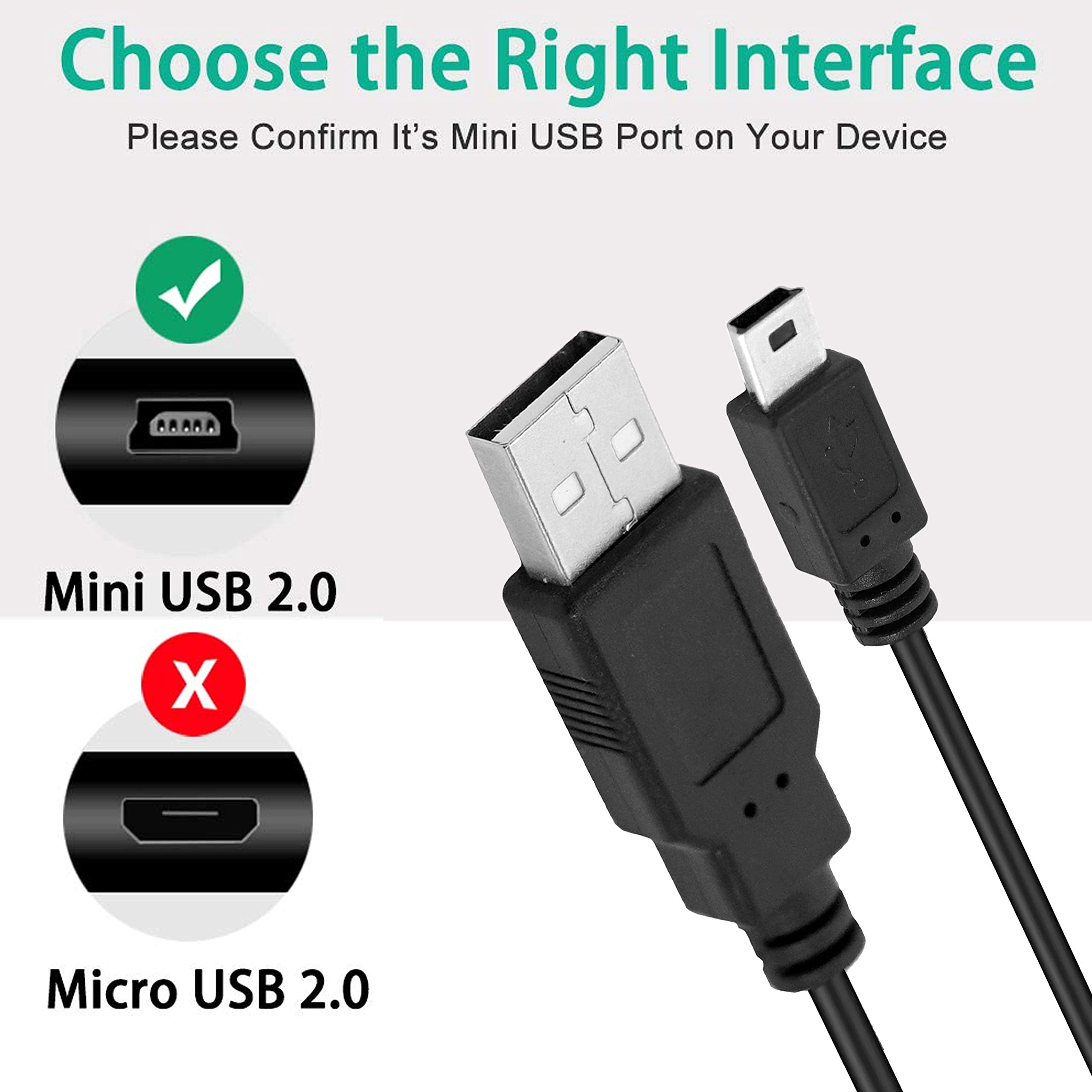 Saitech It 10 Pack Usb 2.0 A To Mini 5 Pin B Cable For External Hdds/Camera/Card Readers/ Mp3 Player(150Cm   5Feet   1.5M)  Blac