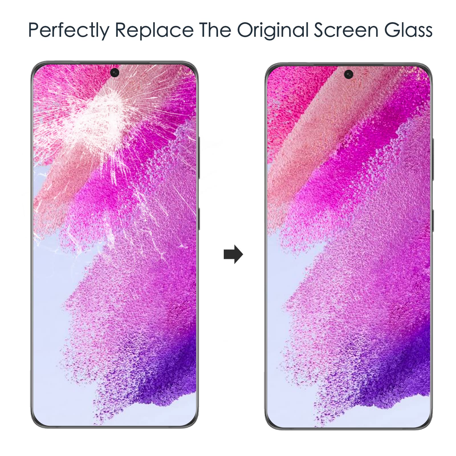 Zgxhga For Samsung Galaxy S21 Ultra Screen Replacement,Replacement Screen For Galaxy S21 Ultra Series 6.8 Inch,Glass Replacement