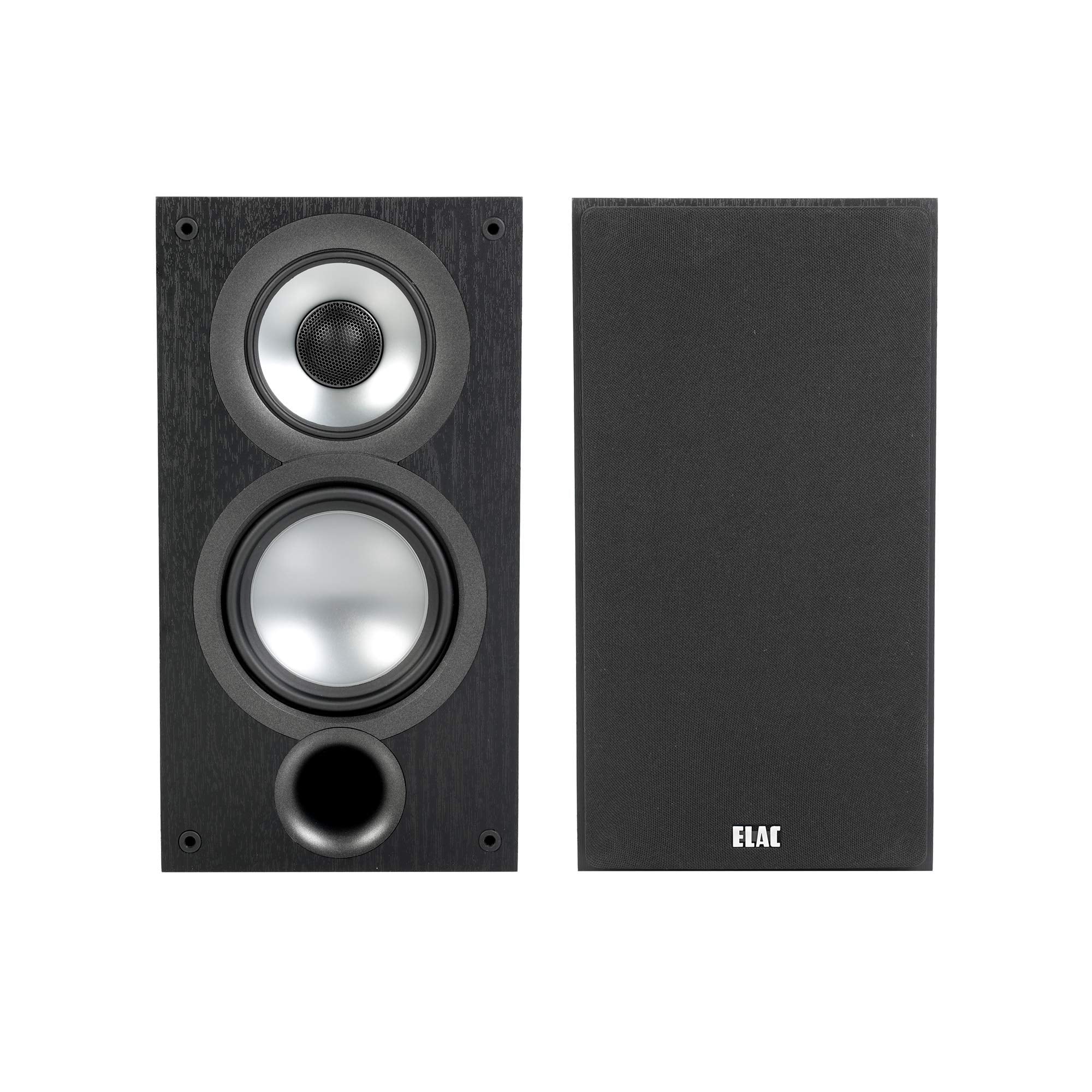 Elac Uni Fi 2.0 Ub52 Bookshelf Speakers (Pair), Black (Ub52 Bk)