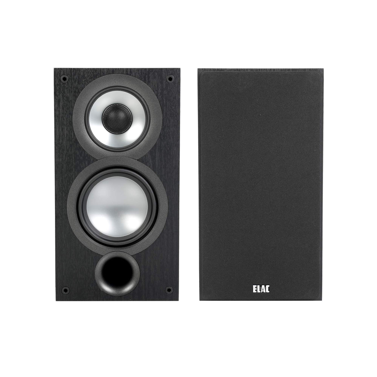 Elac Uni-Fi 2.0 Ub52 Bookshelf Speakers (Pair), Black (Ub52-Bk)