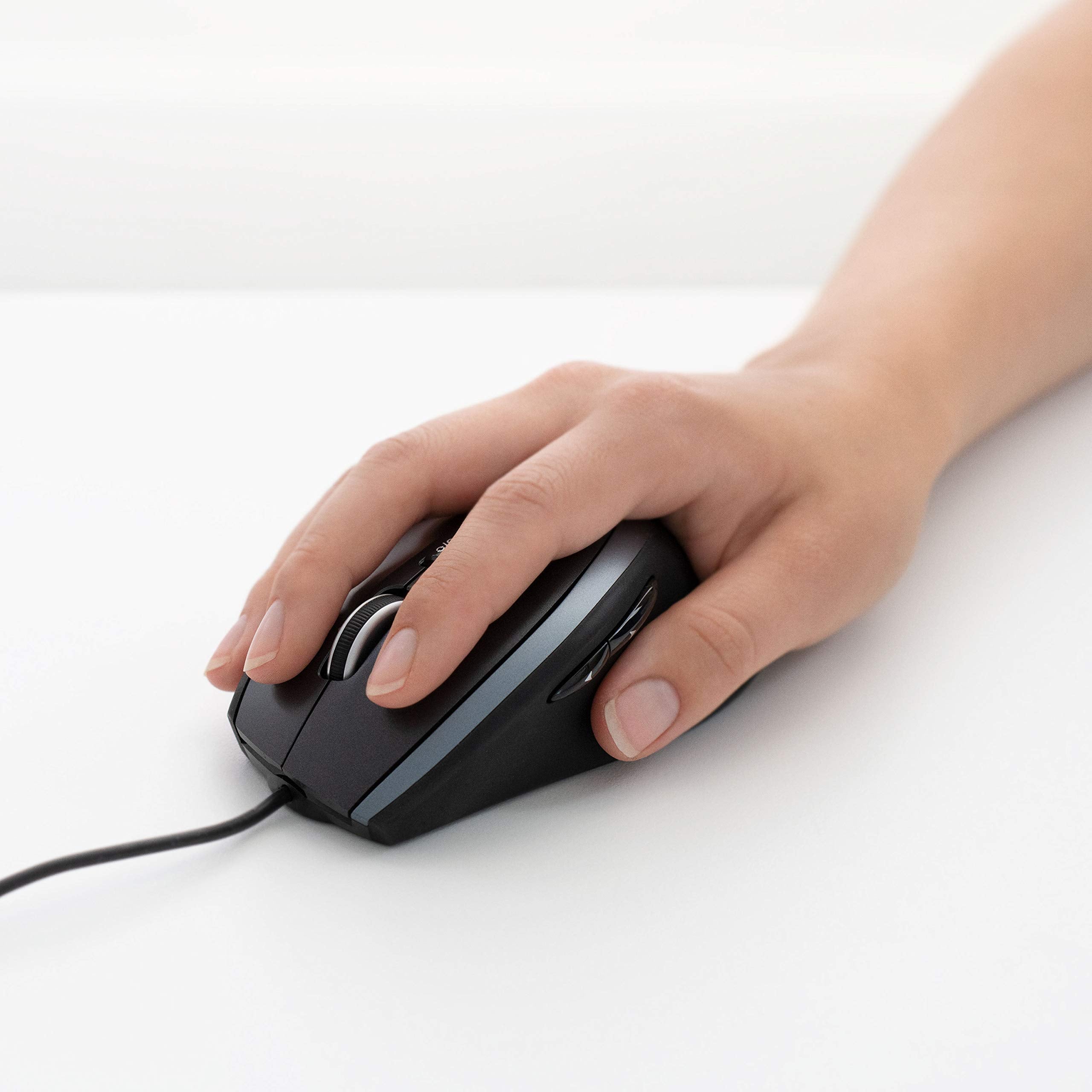 Logitech M500 Corded Mouse   Wired Usb Mouse For Computers And Laptops, With Hyper Fast Scrolling, Dark Gray