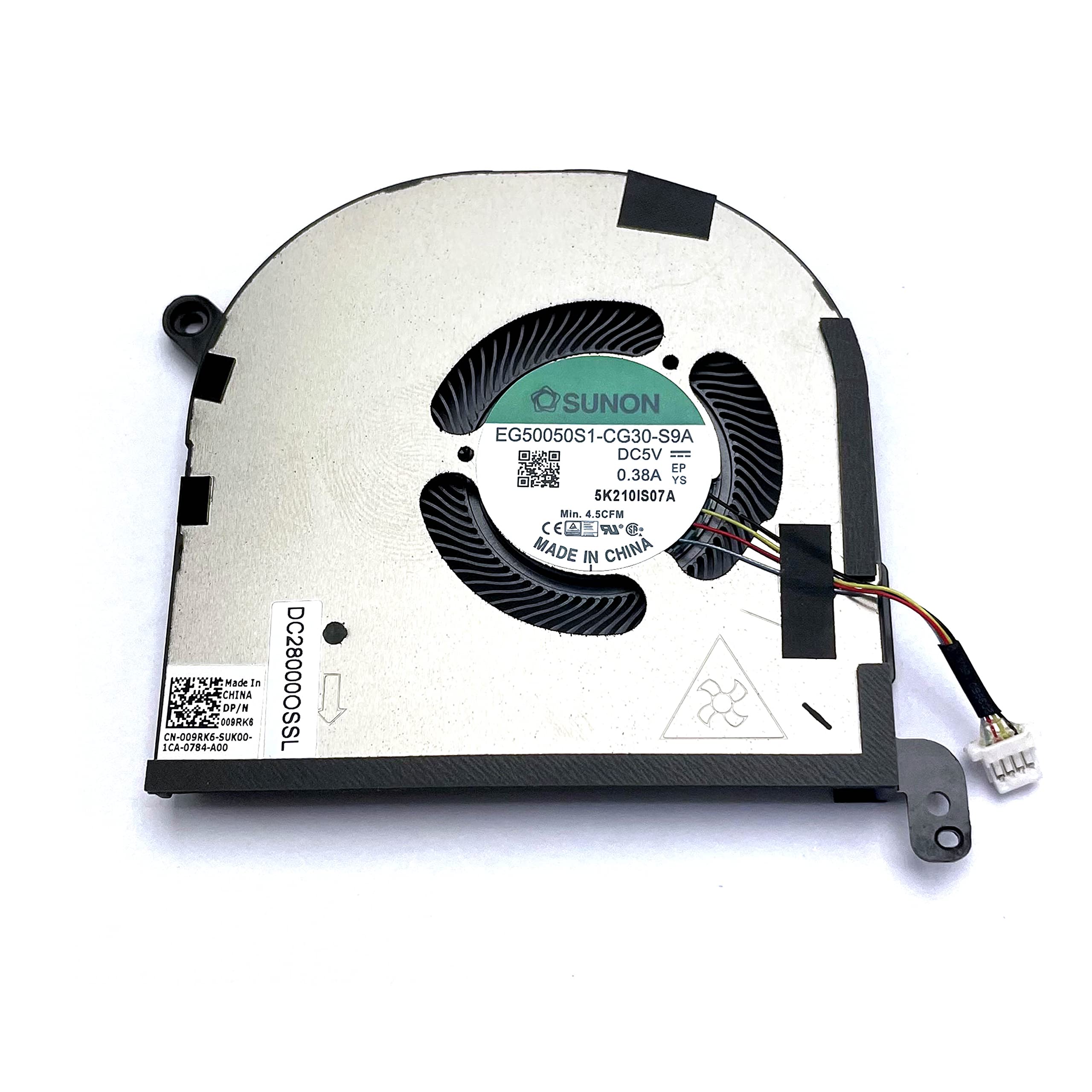 New Cpu+Gpu Cooling Fan Replacement For Dell Xps 15 9500,Dell Precision 5550 0Djh35 009Rk6 Pair Fans Djh35 09Rk6