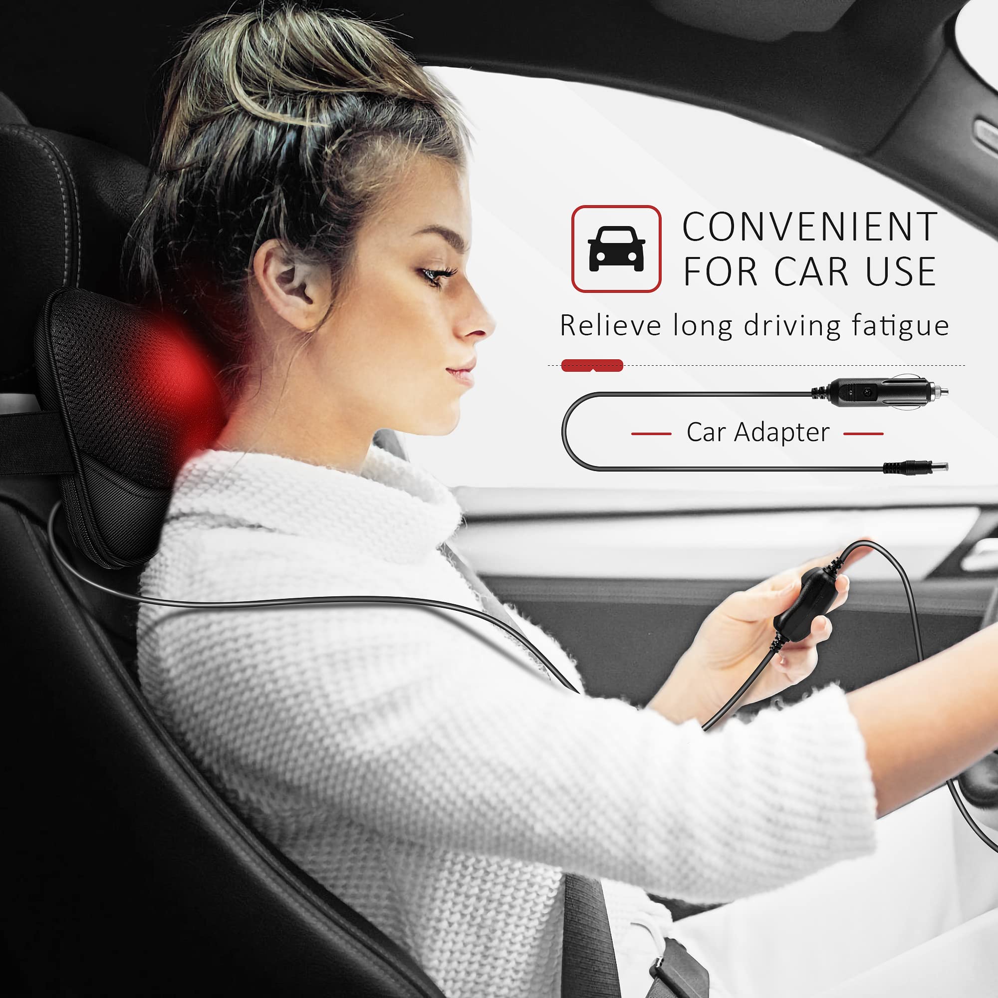 Viktor Jurgen Back Massager Kneading For Neck, Shoulder And Foot, Shiatsu Massage Pillow With Heat, Relaxation Gifts For Women/M