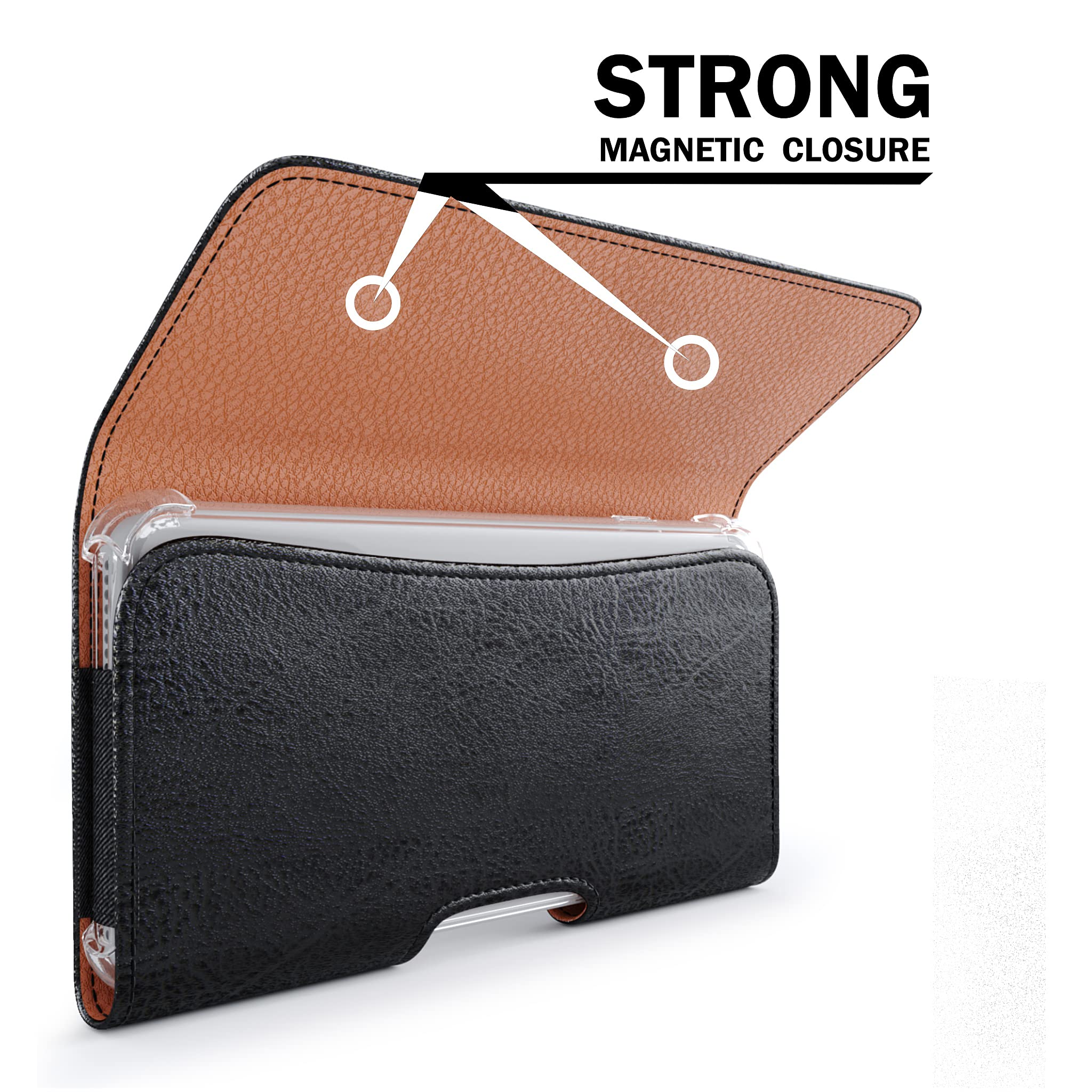 Bomea Holster For Iphone Se, Iphone 8, 7, 6S, 6 Cell Phone Belt Holder Case With Belt Clip, Loop, Built In Card Holder Pouch Cov