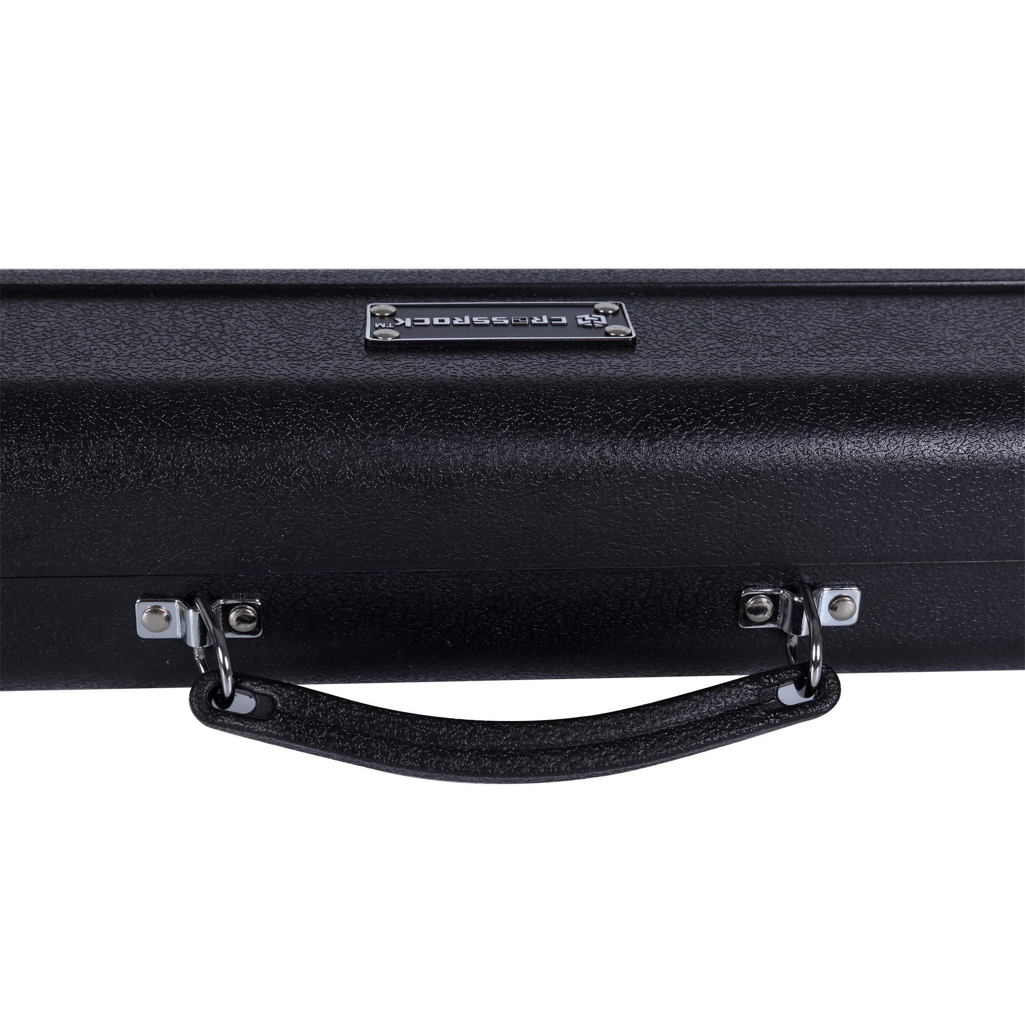 Crossrock Abs Hard Shell Case For Standard C Foot Flute With Single Shoulder Strap Black(Cra862Flbk)