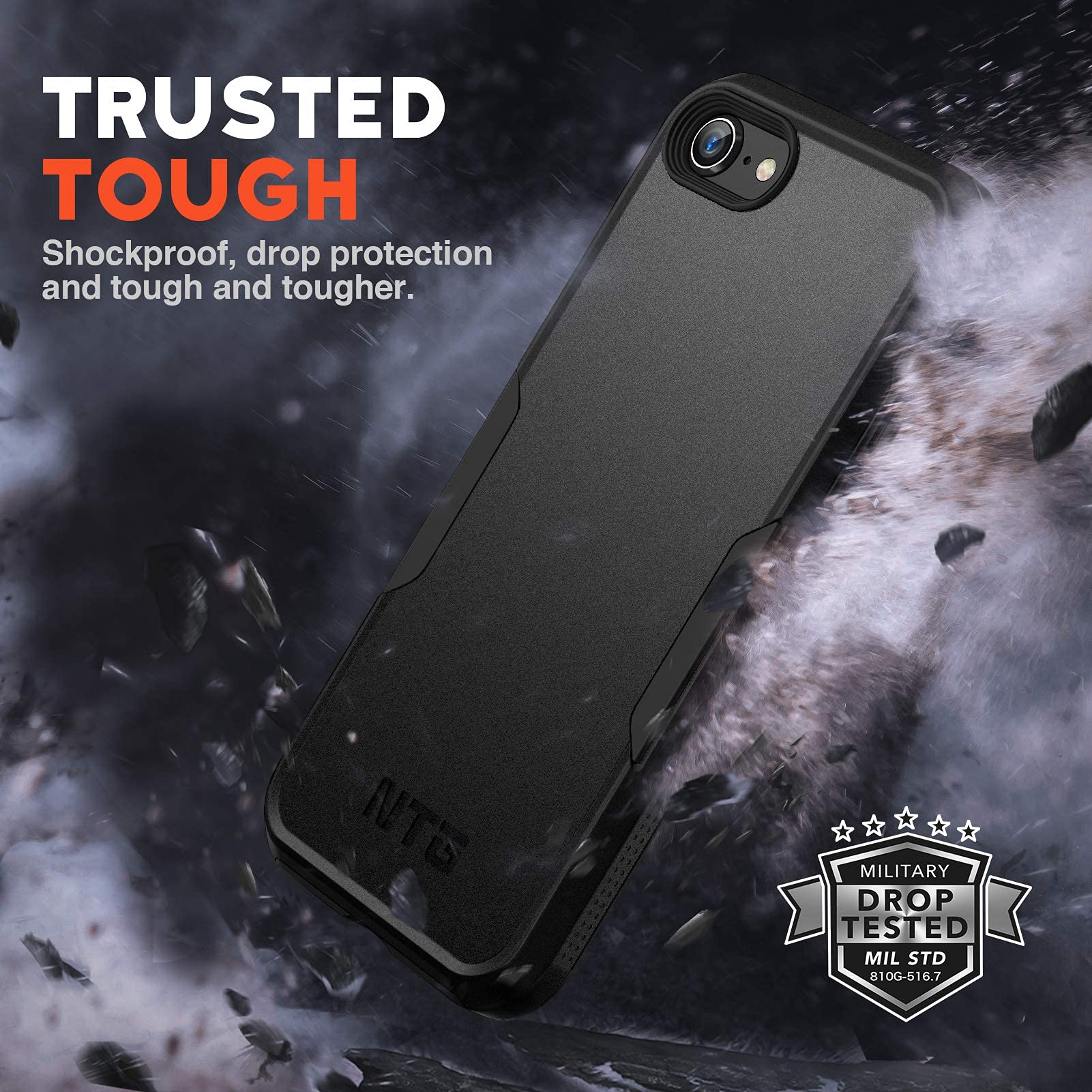 Ntg Shockproof Designed For Iphone Se 2022 Case/Iphone Se 2020 Case, Heavy Duty Tough Rugged Lightweight Slim Protective Case Fo