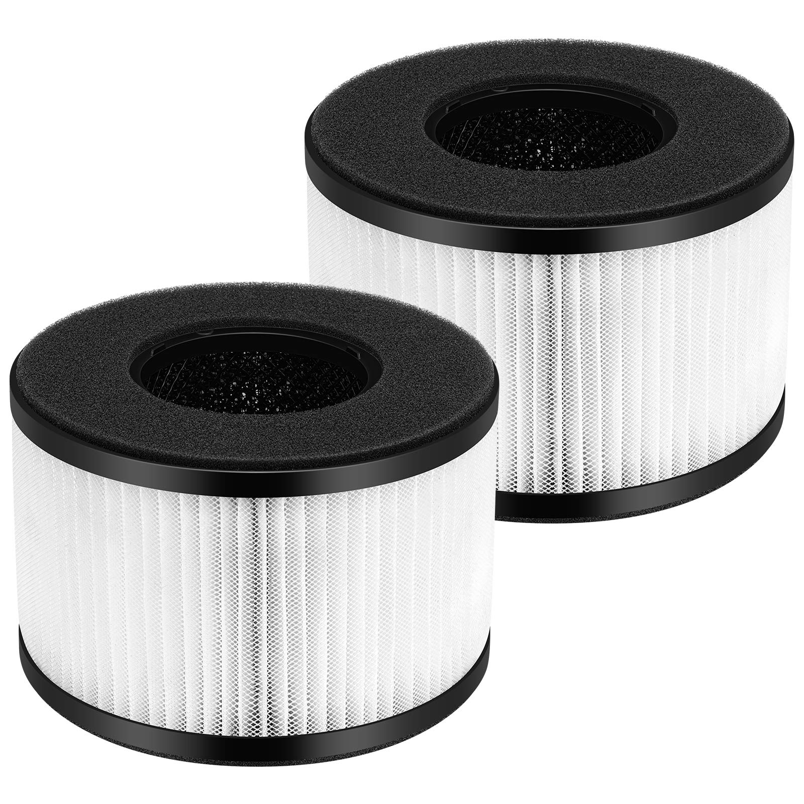 2 Pack Bs 03 True Hepa Replacement Filter For Partu Bs 03 Part U, Part X And Slevoo Bs 03 Air Purifier, 3 In 1 Filtration With H