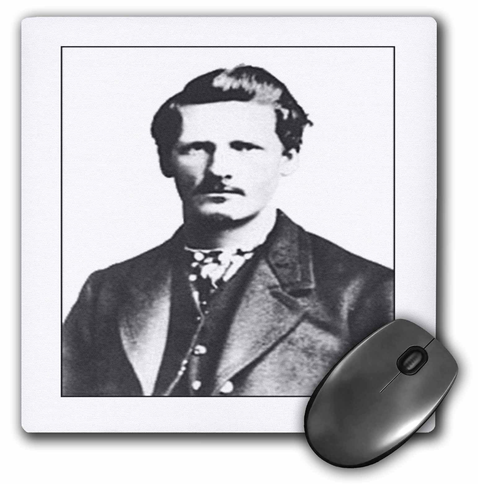 Vintage Photo Of Wyatt Earp In Black N White.Jpg   Mouse Pad, 8 By 8 Inches (Mp_98650_1)