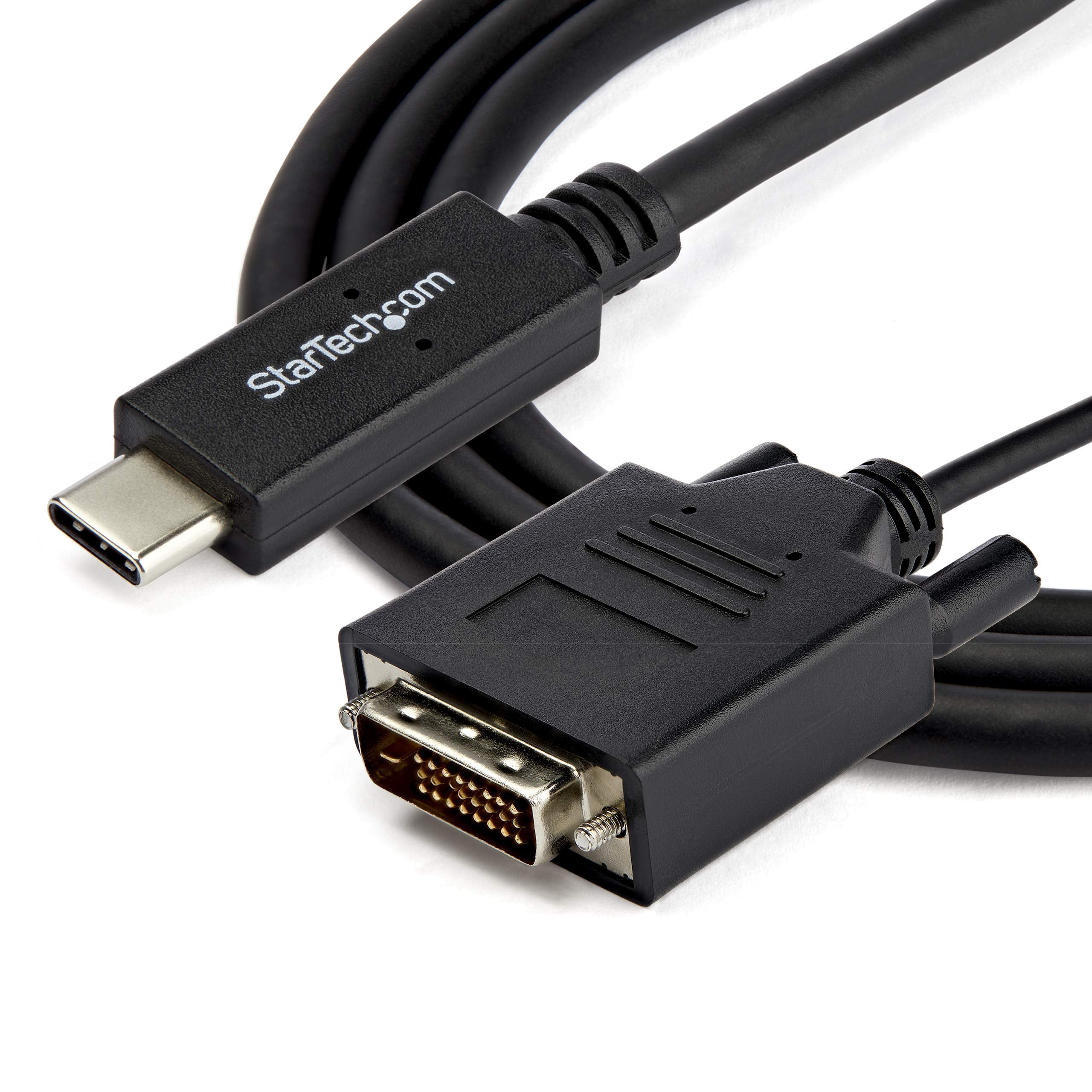 Startech.Com 3.3 Ft / 1 M Usb C To Dvi Cable   Usb Type C Video Adapter Cable   1920 X 1200   Black (Cdp2Dvimm1Mb)