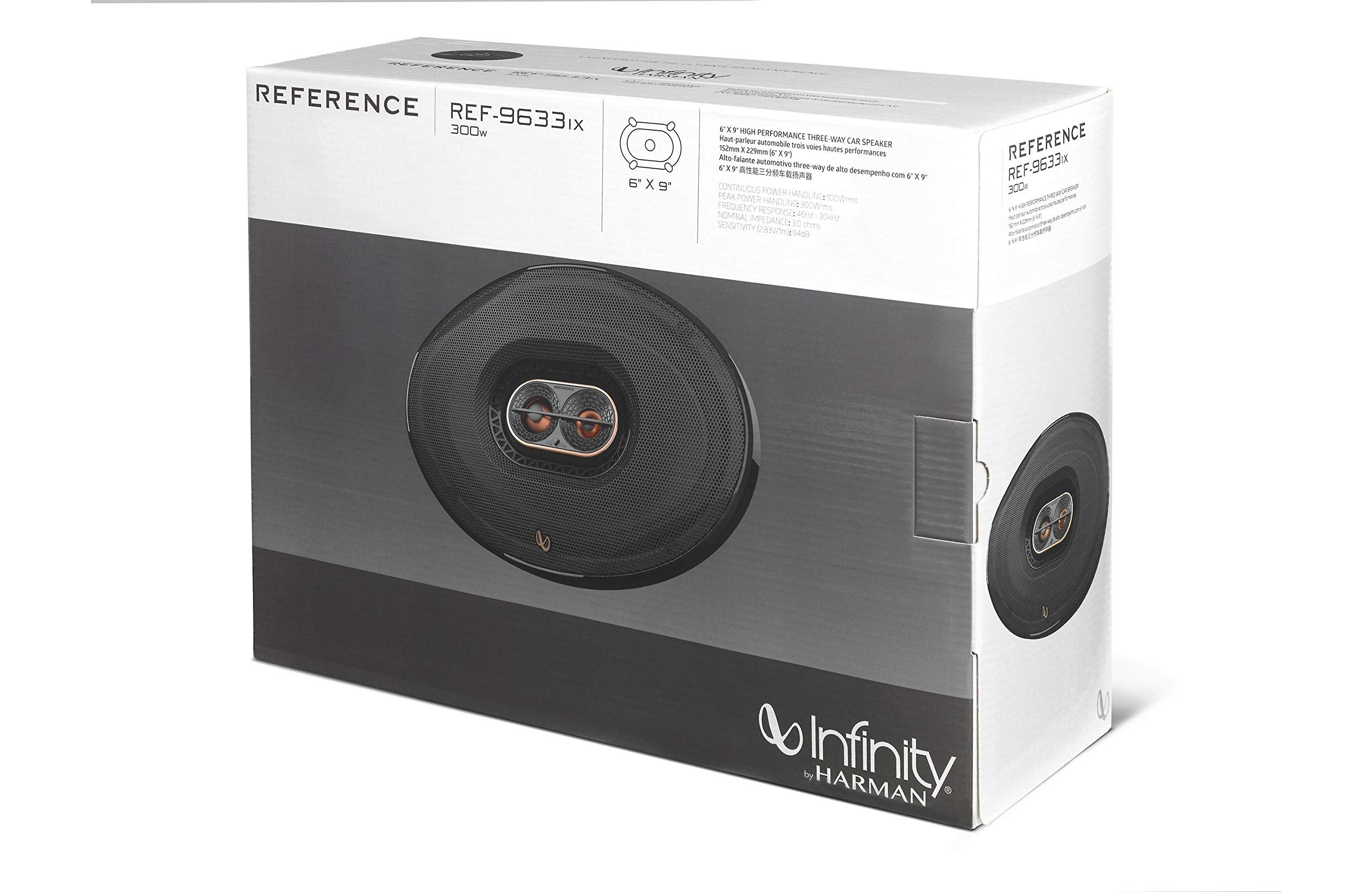 Infinity Reference Ref-9633Ix 6X9 3-Way Coaxial Speakers (300 Watts 100 Rms)