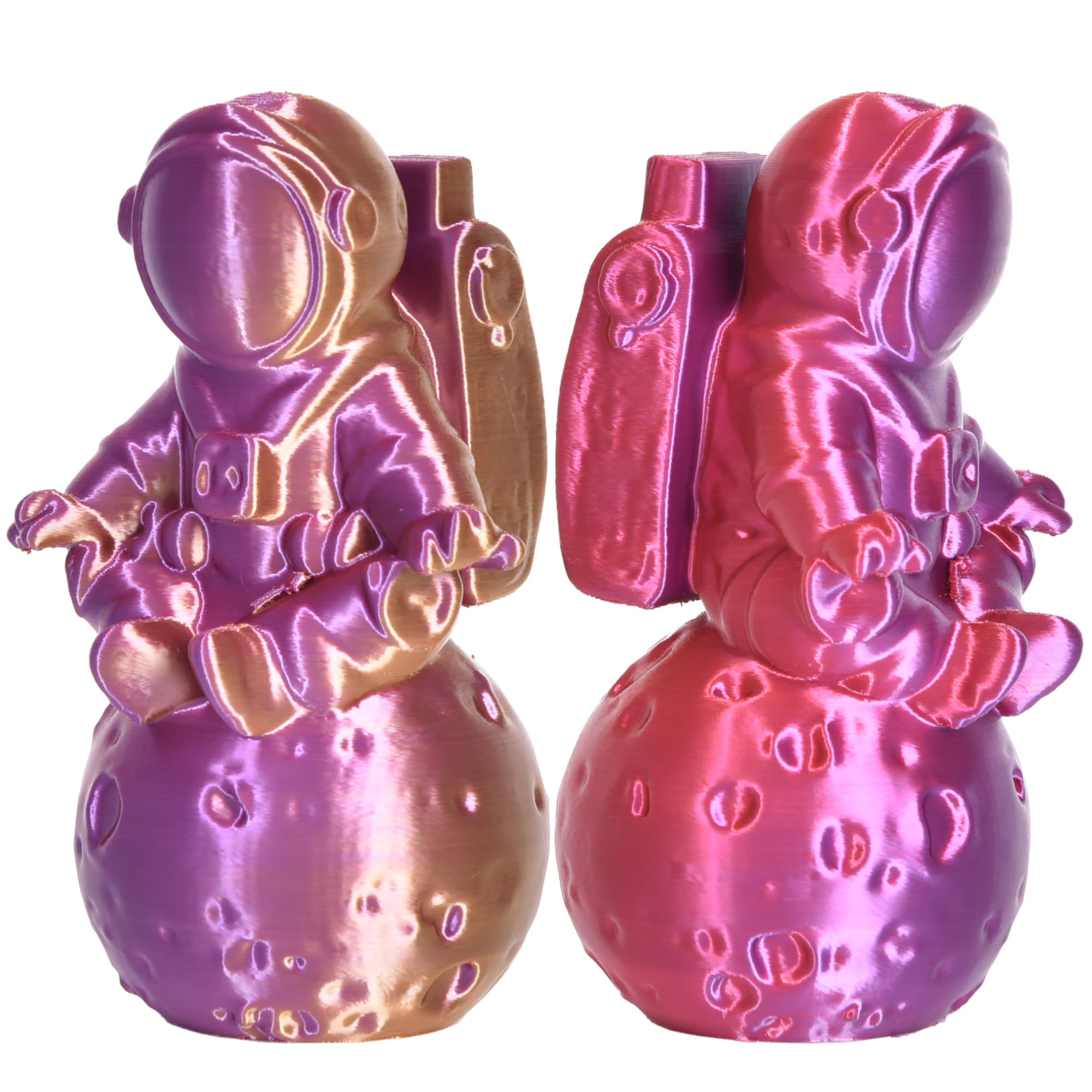 Pinball Silk Pla Tri Color Filament 1.75Mm 3D Printer Filament Coextrusion Red Gold Purple Tri-Colors Metal-Like Shiny Silk Pla