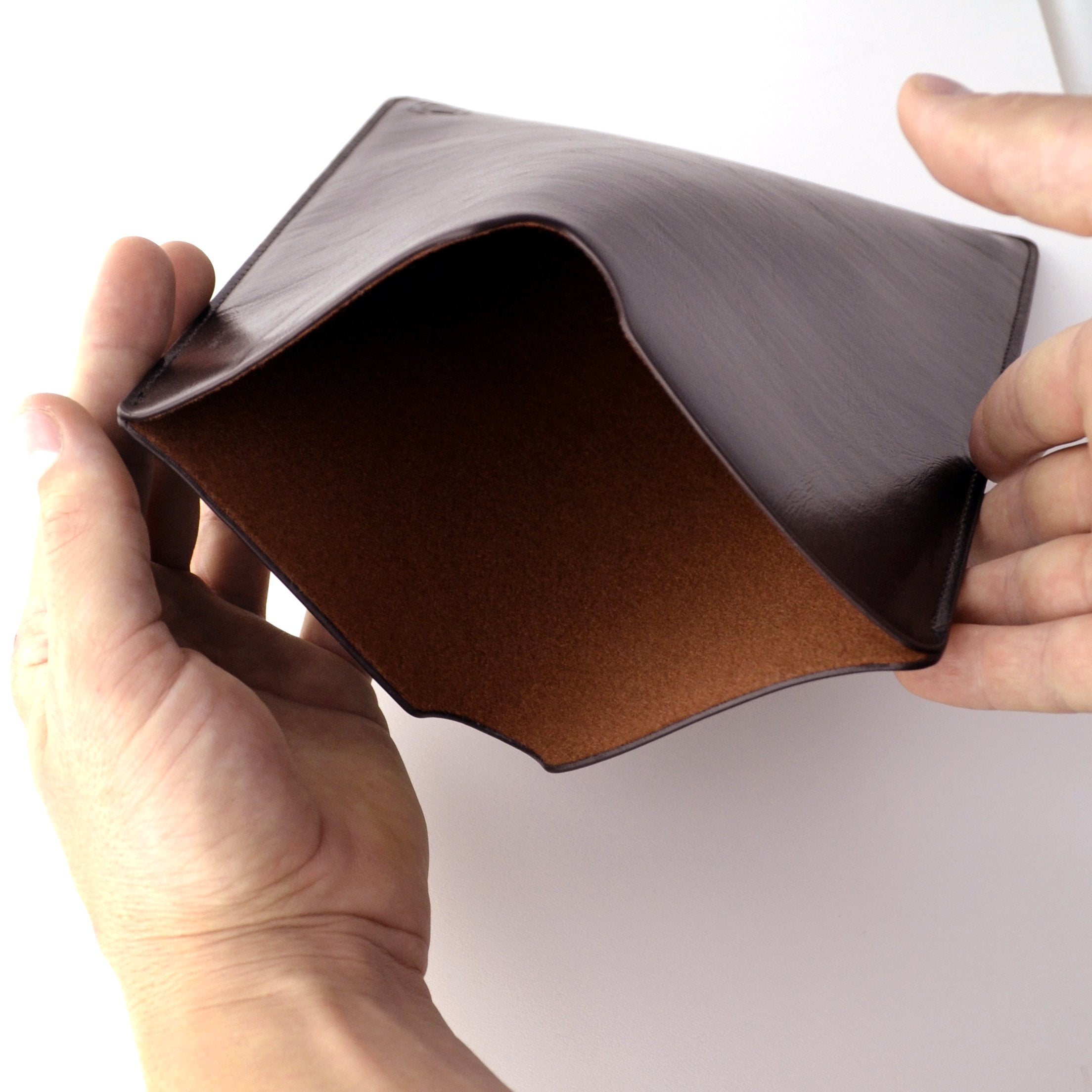 Dockem Executive Sleeve For Ipad Pro 12.9 (2015 & 2017): Premium Dark Brown Synthetic/Vegan Leather Lined With Soft Microfiber F