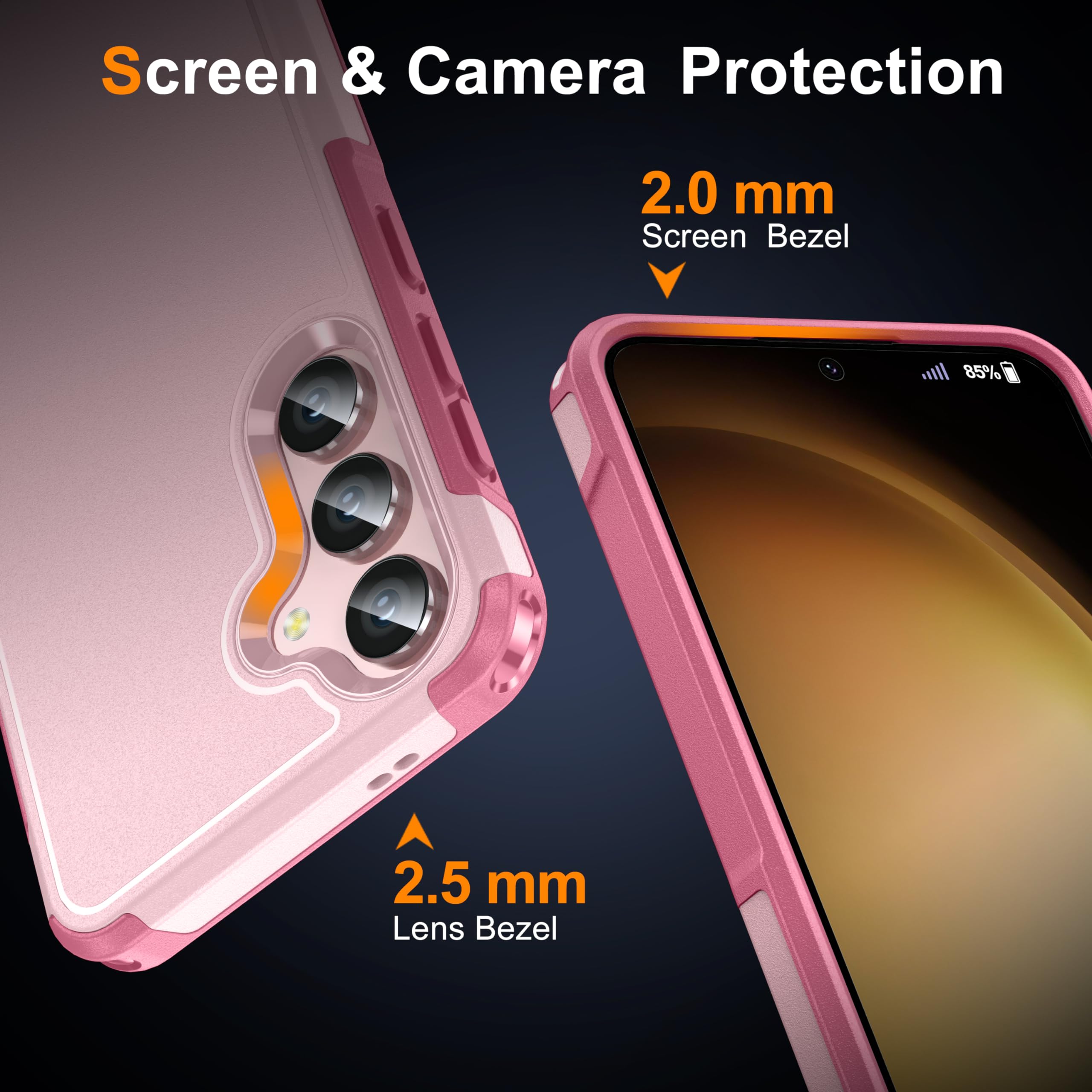 Oneagle For Samsung Galaxy S24 Case,Galaxy S24 Phone Case Upgraded[15 Ft Drop Protection][Supports Wireless Charging]Anti Slip A