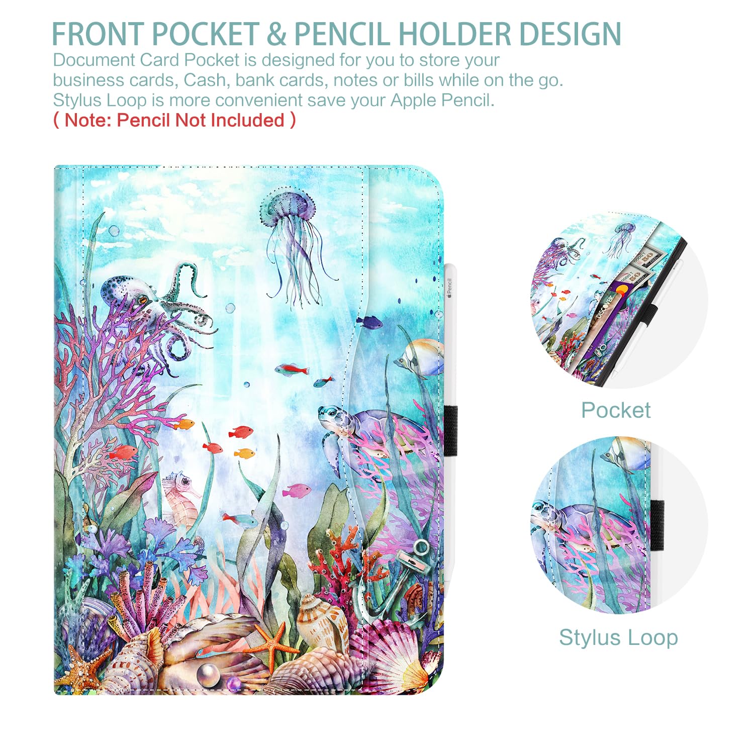 Case For Ipad 10Th Generation Case, For Ipad Case 10Th Generation Kids Men Women Shockproof Case Pencil Holder,Multi Angle Adjus