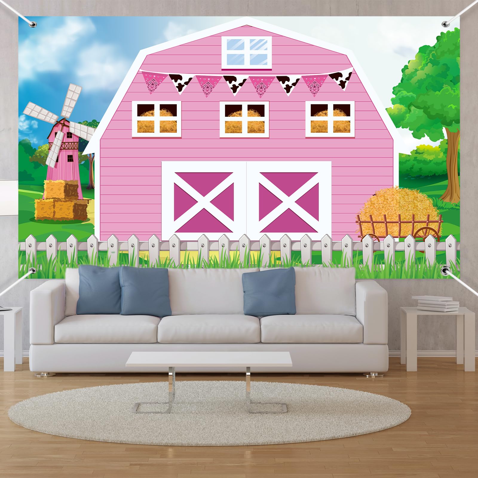 Farm Barn Door Backdrop Farm Birthday Party Supplies Barn Door Backdrop Banner Farm Photography Props Photo Booth For Themed Bir