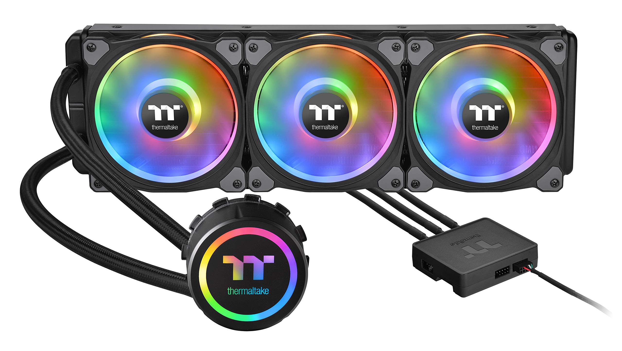 Thermaltake Floe DX 360mm, Dual Ring LED, 16.8 Million Color Software Enabled (TT RGB Plus/Alexa/Razer Chroma), AMD (AM5/AM4)/In