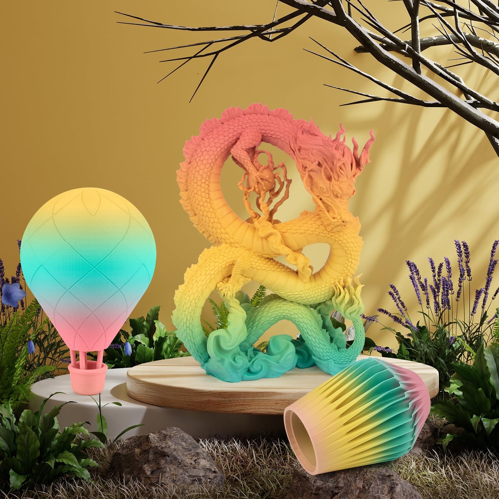 Isanmate High Speed Pla 3D Printer Filament, Matte Rainbow Pla Filament 1.75Mm Designed For High Speed 30-600Mm/S, Fast Printing