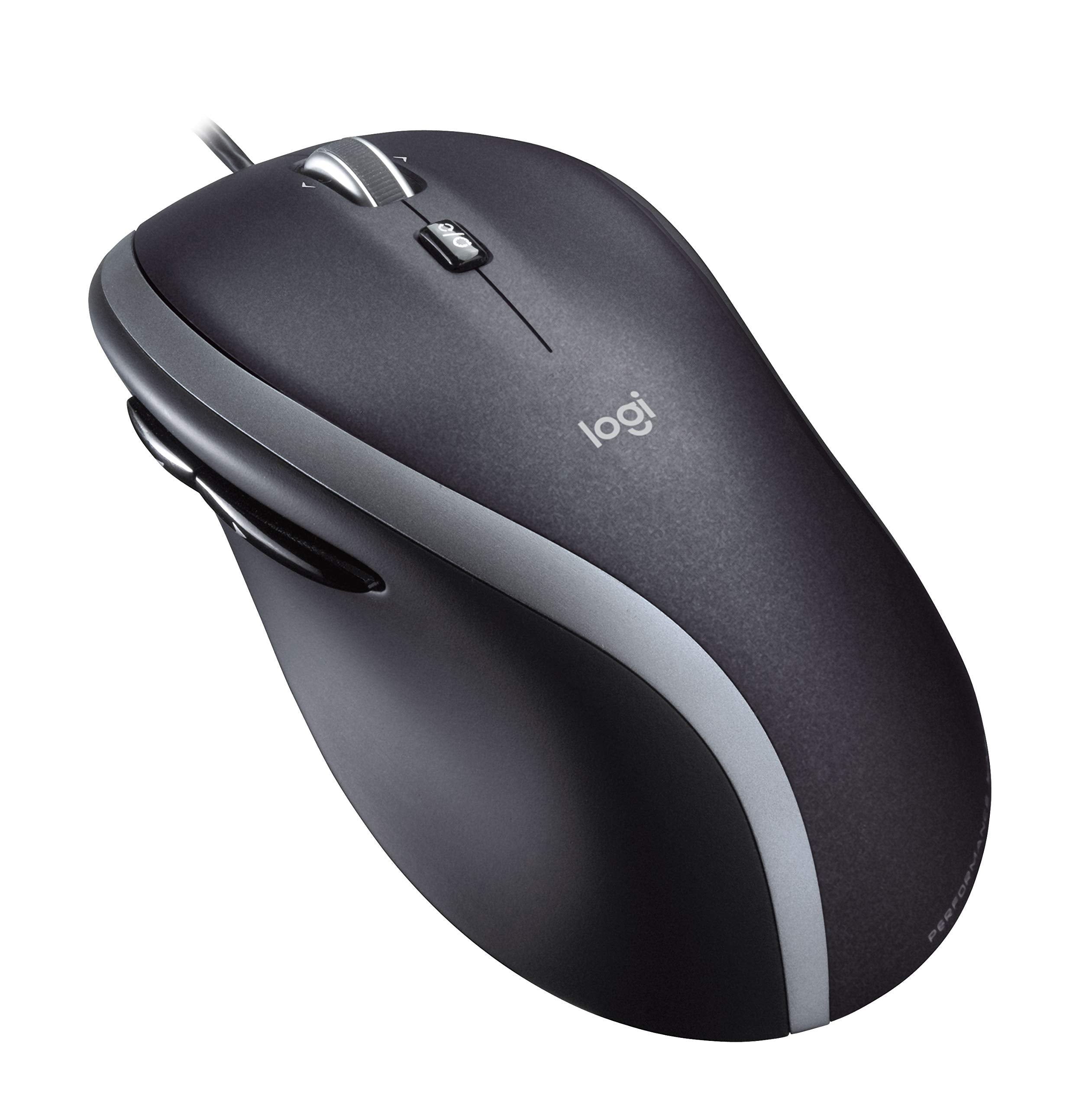 Logitech M500 Corded Mouse   Wired Usb Mouse For Computers And Laptops, With Hyper Fast Scrolling, Dark Gray